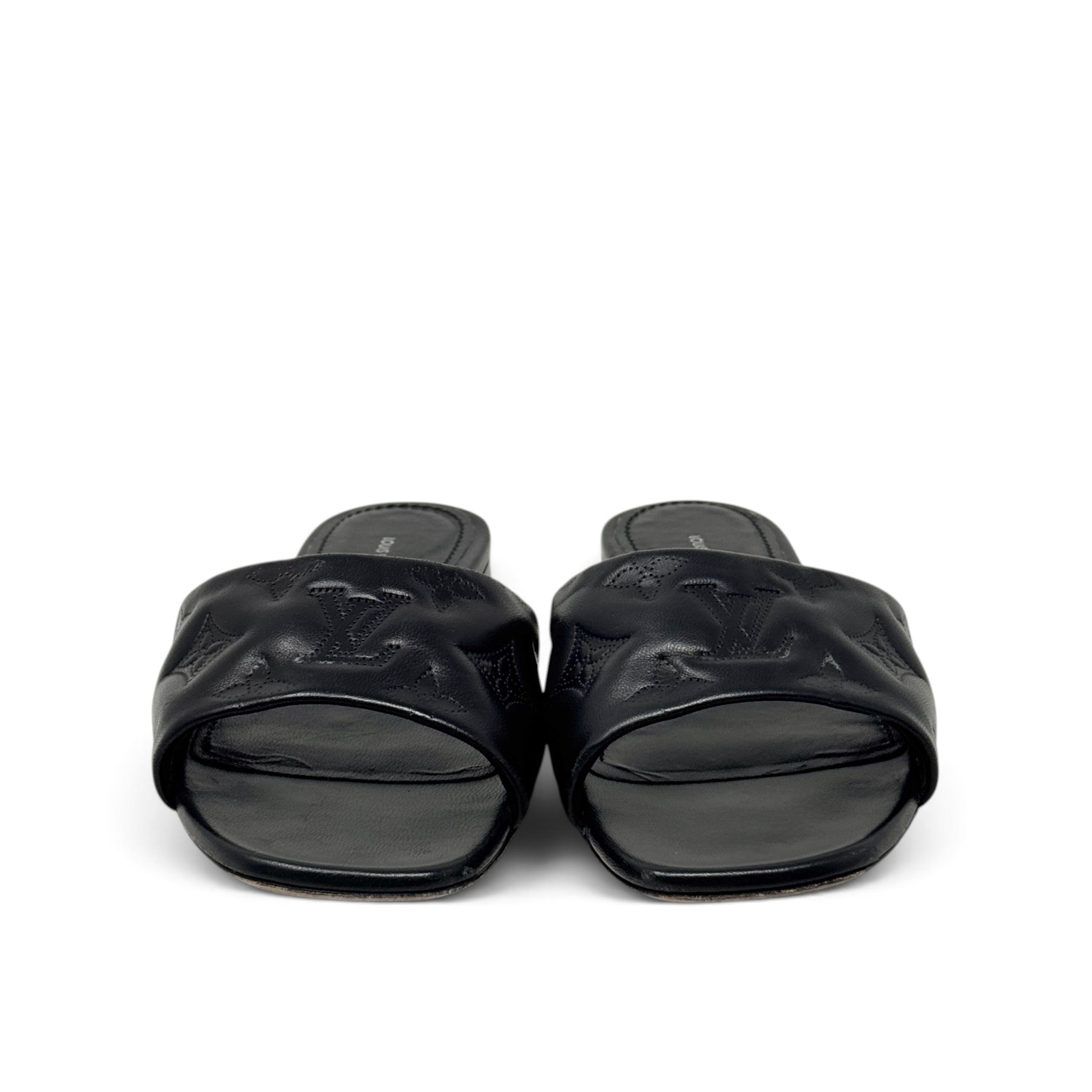 Louis Vuitton Black Neo Revival Mules 37