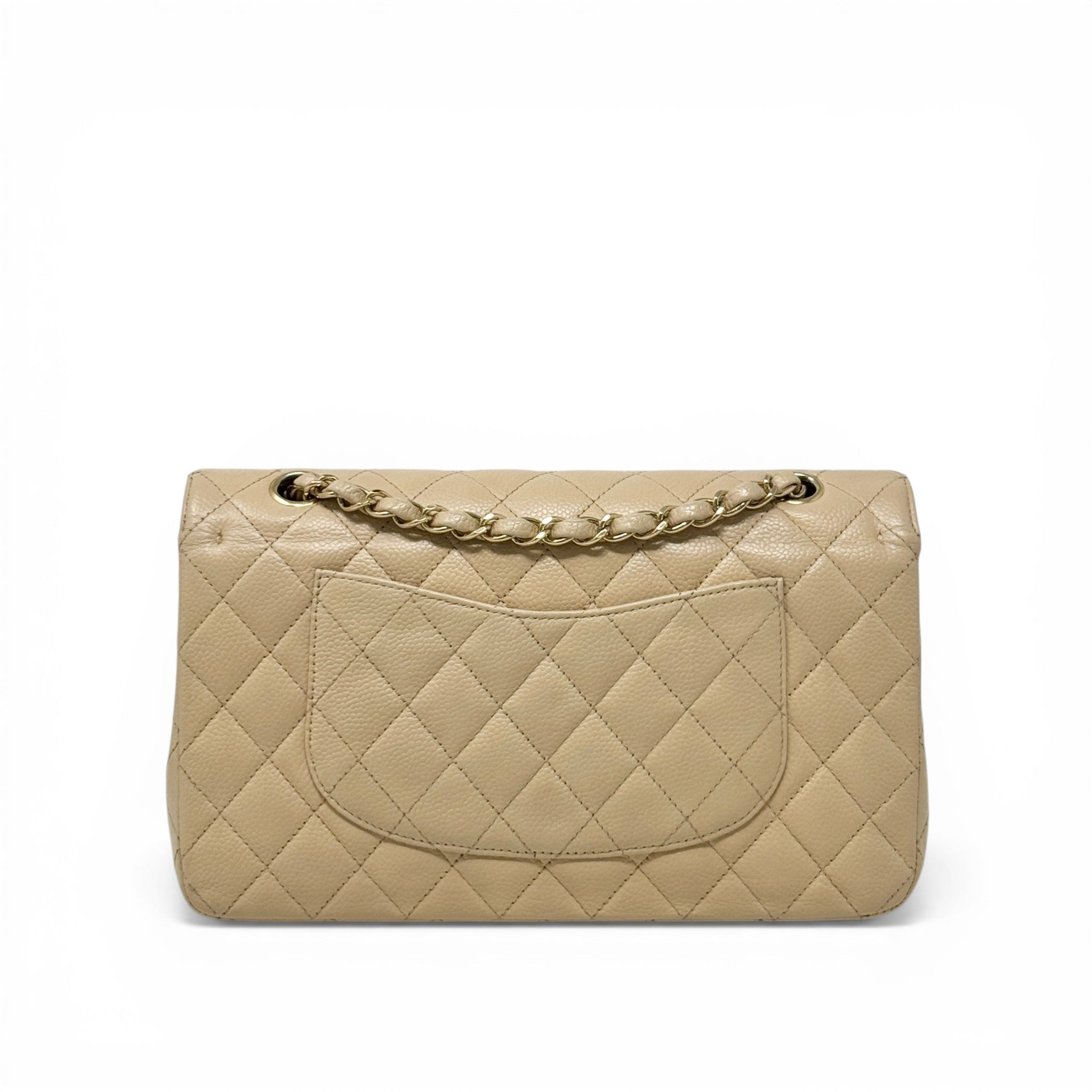 Chanel Beige Medium Classic Flap