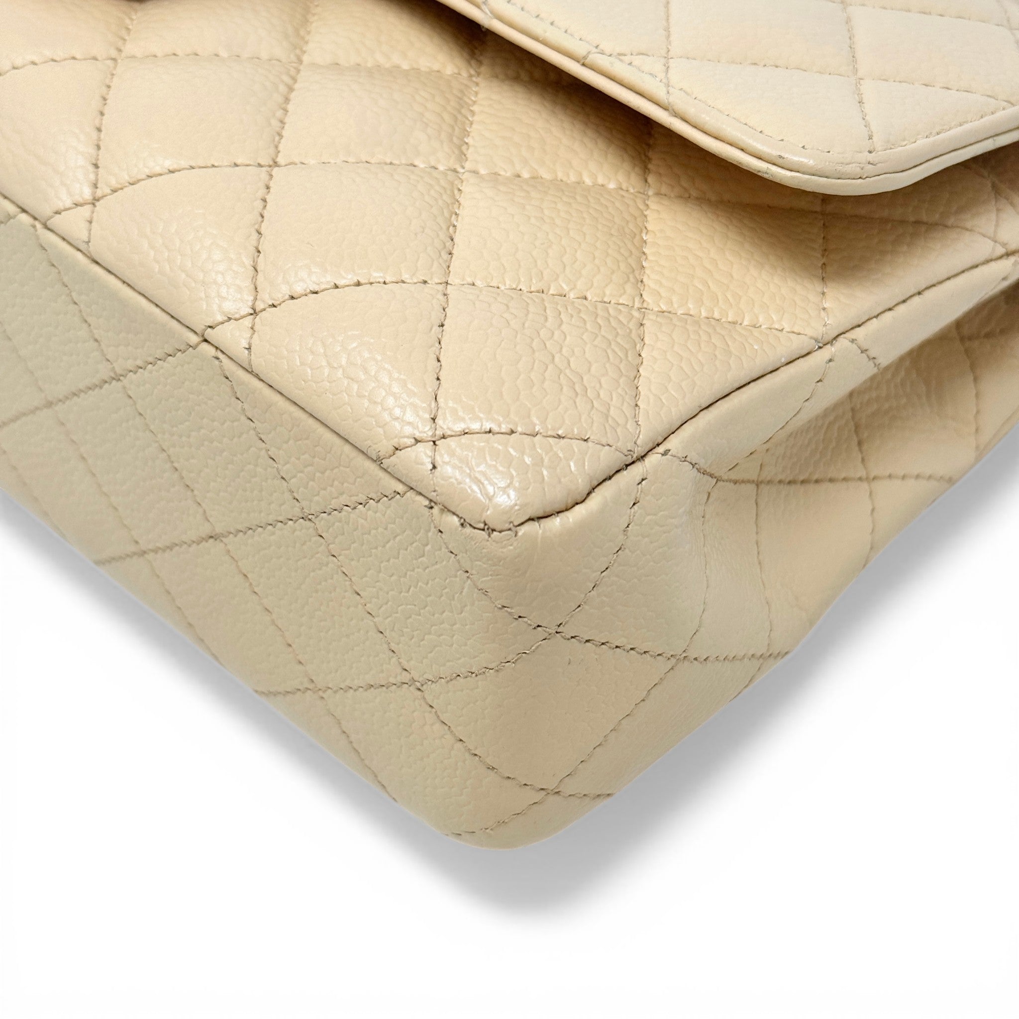 Chanel Beige Medium Classic Flap