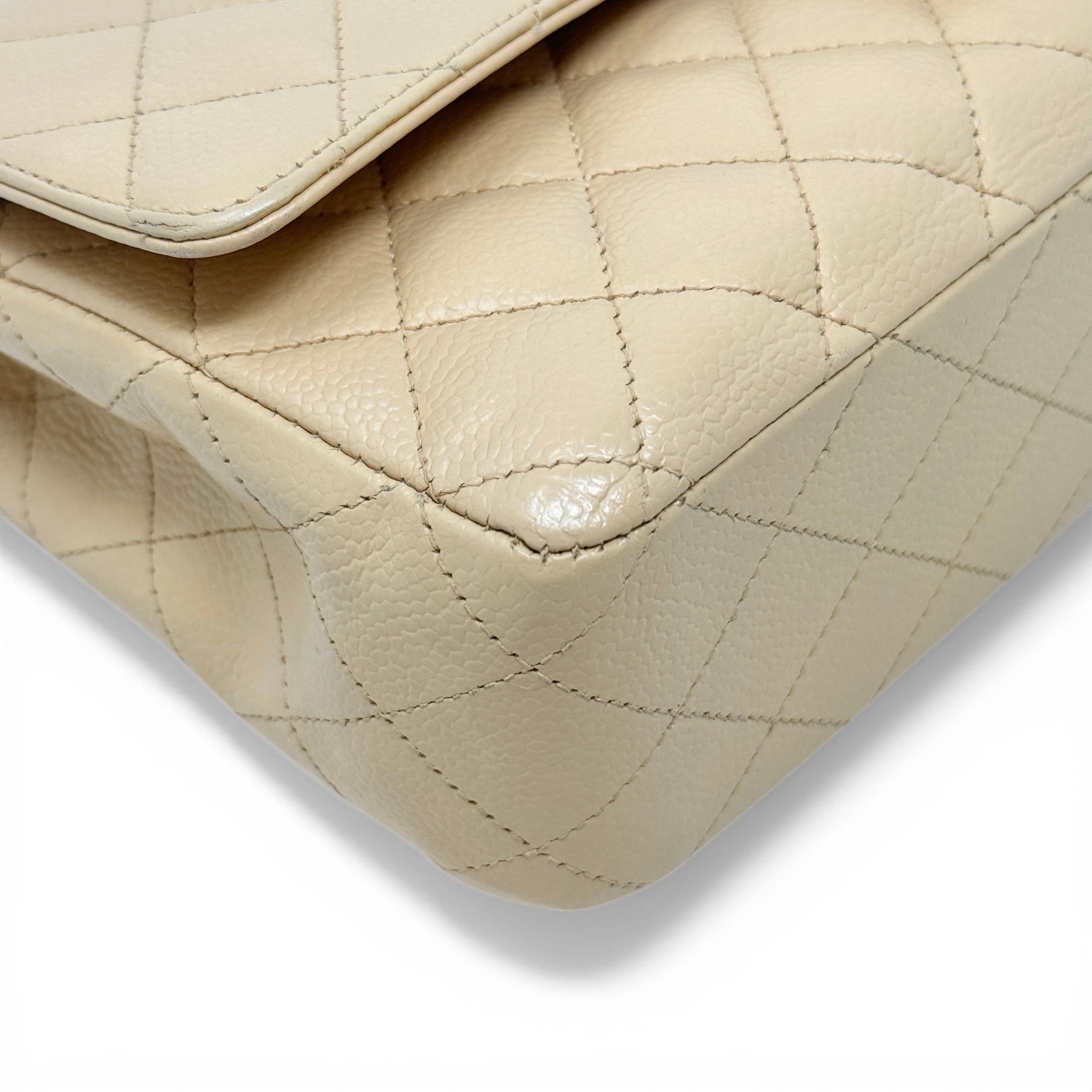 Chanel Beige Medium Classic Flap