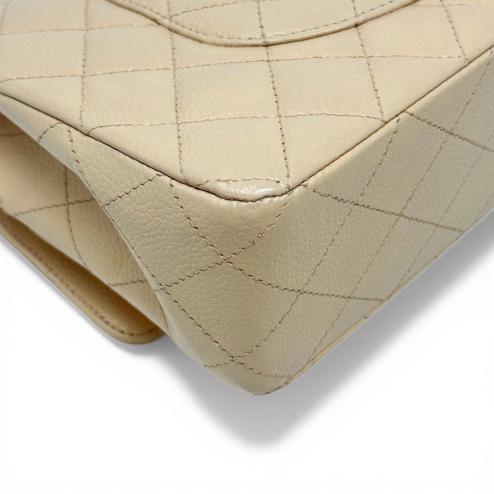Chanel Beige Medium Classic Flap