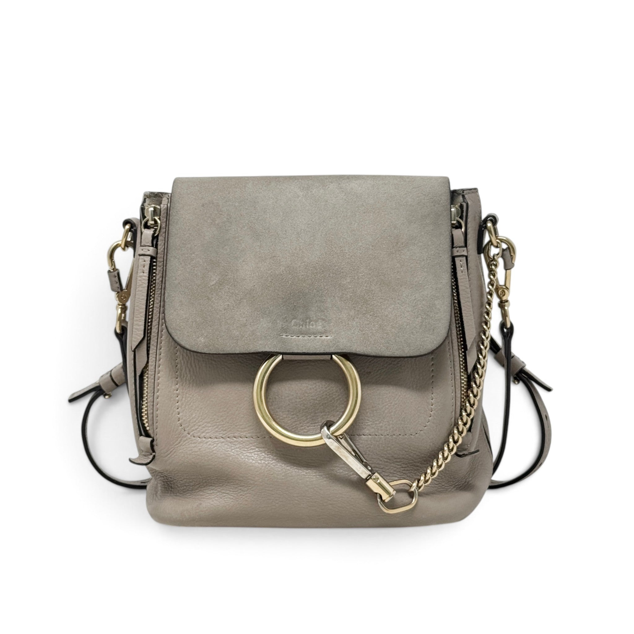 Chloe Grey Small Faye Backpack