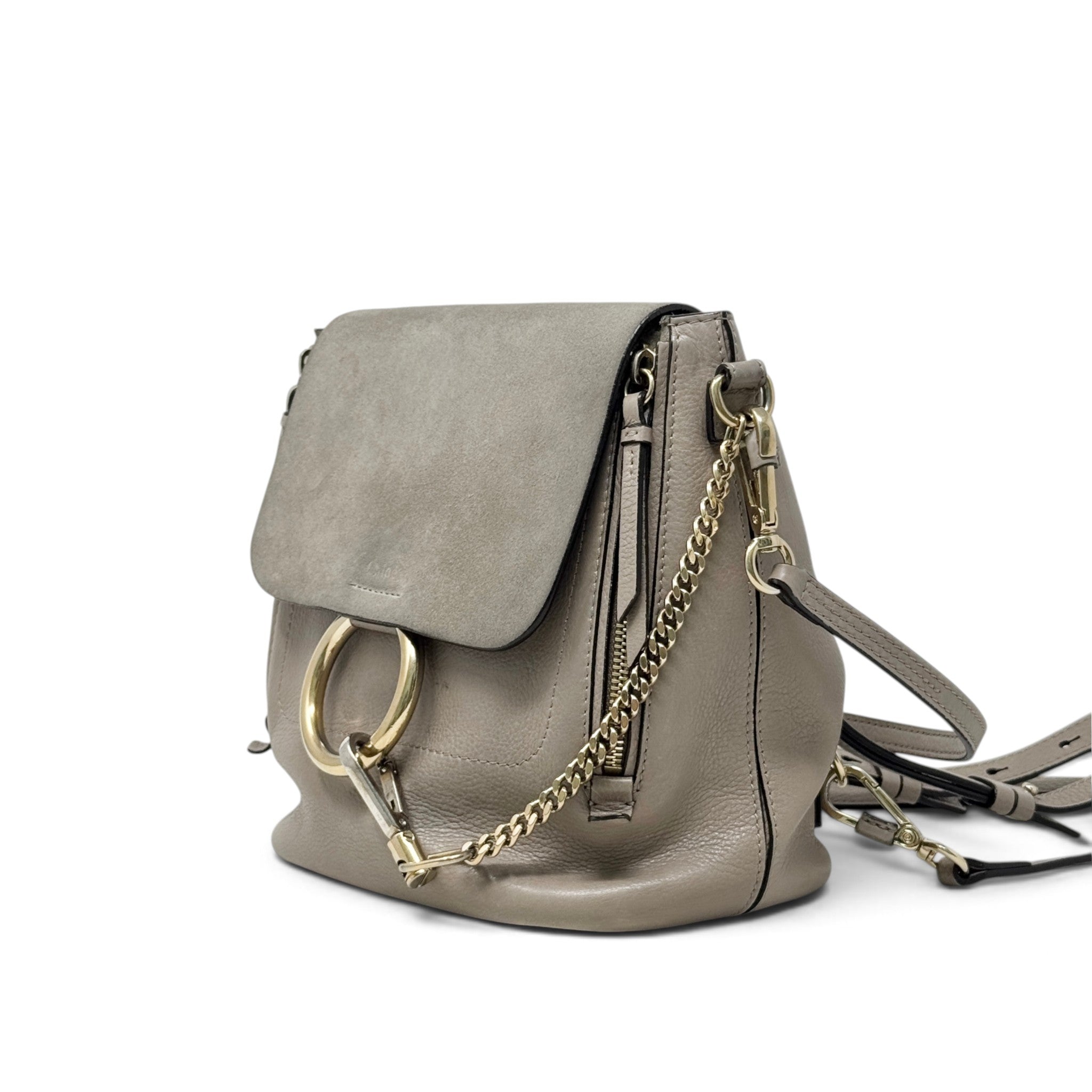 Chloe Grey Small Faye Backpack