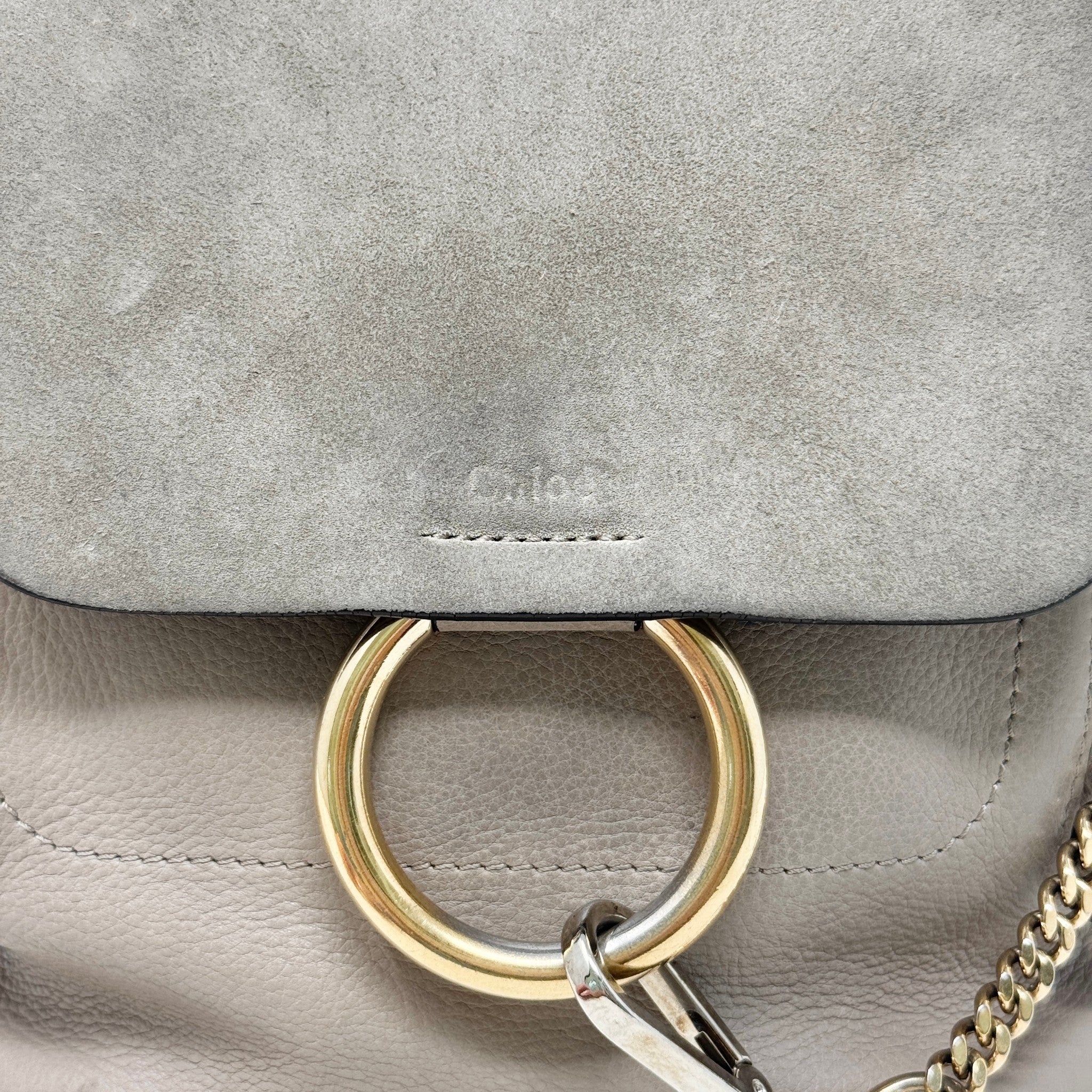 Chloe Grey Small Faye Backpack