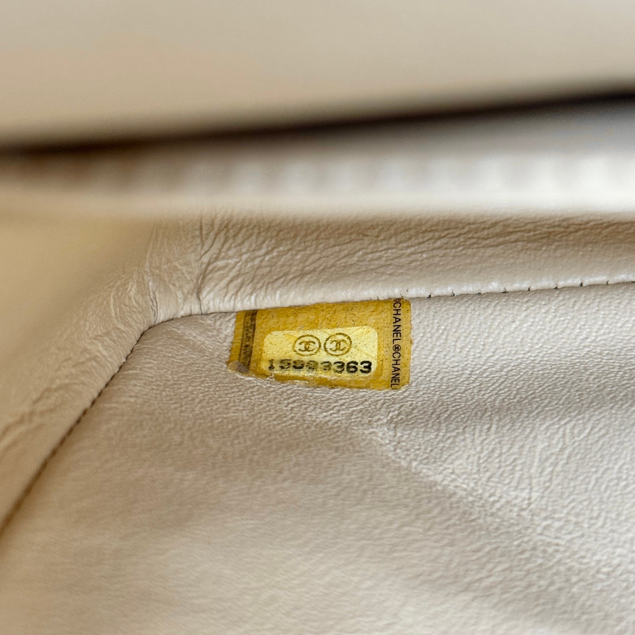 Chanel Beige Medium Classic Flap