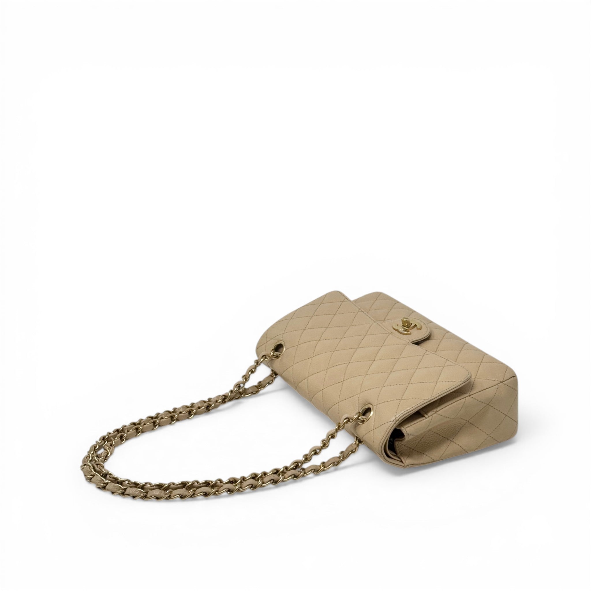 Chanel Beige Medium Classic Flap