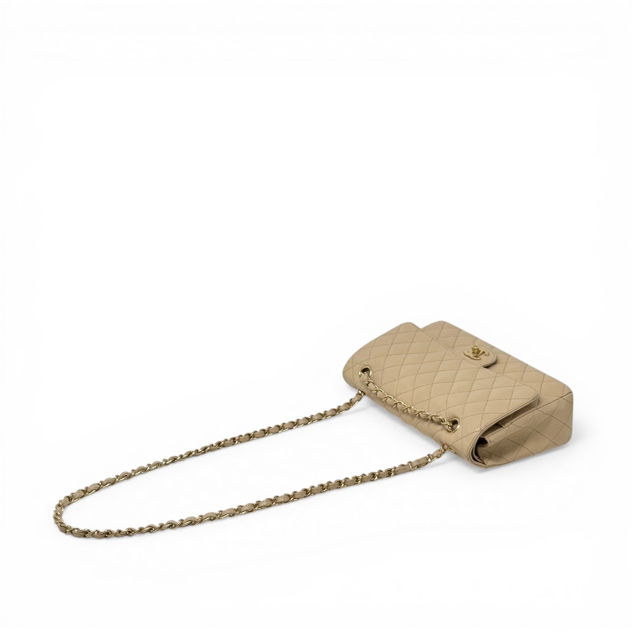 Chanel Beige Medium Classic Flap
