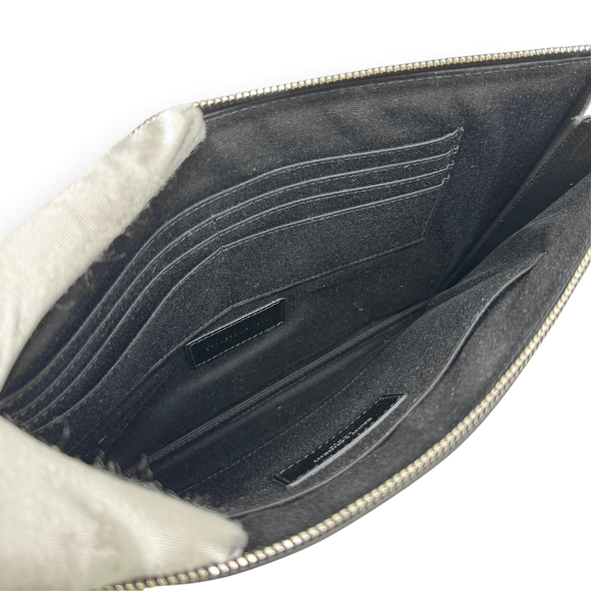Saint Laurent Black Large Tablet Pouch