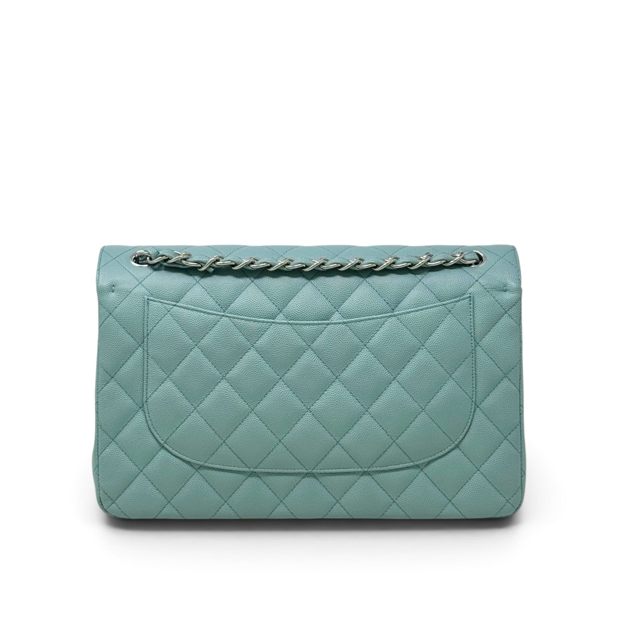 Chanel Blue Jumbo Classic Flap