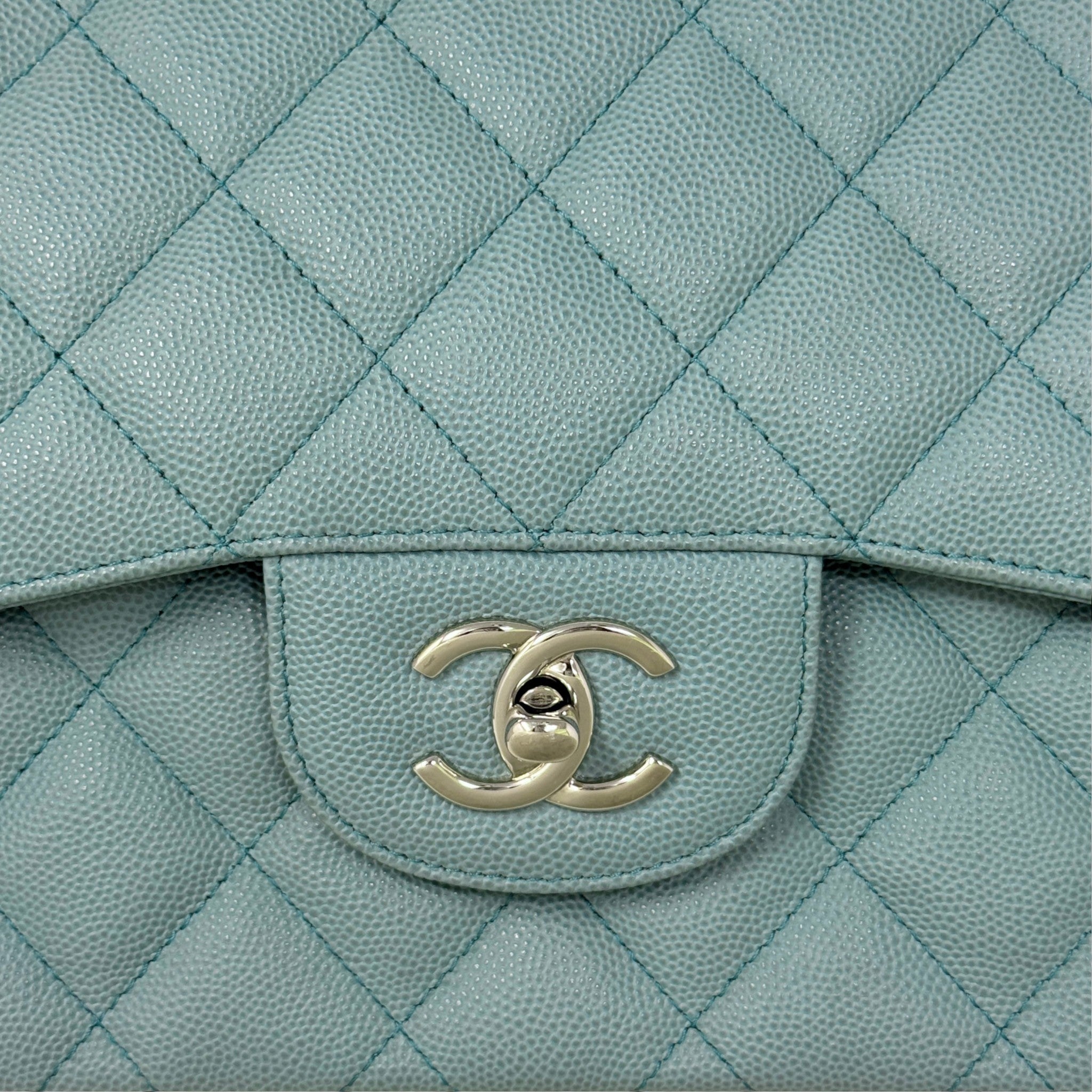 Chanel Blue Jumbo Classic Flap