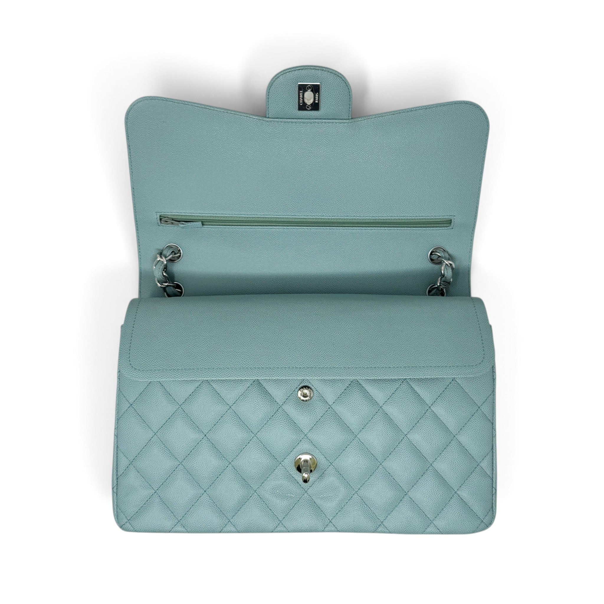 Chanel Blue Jumbo Classic Flap