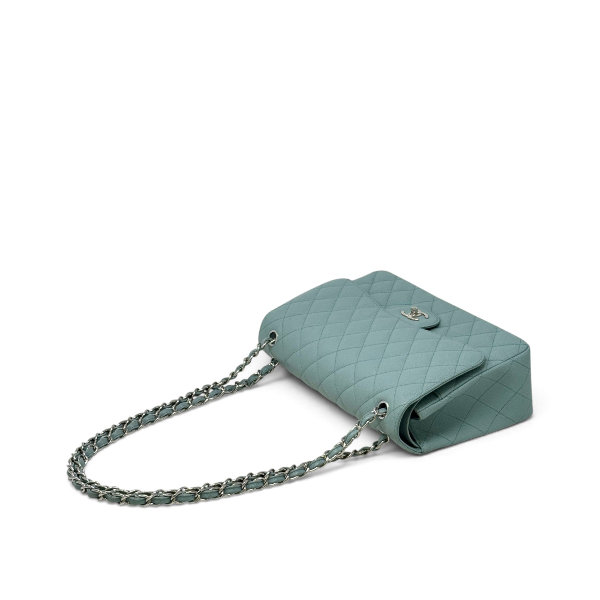 Chanel Blue Jumbo Classic Flap