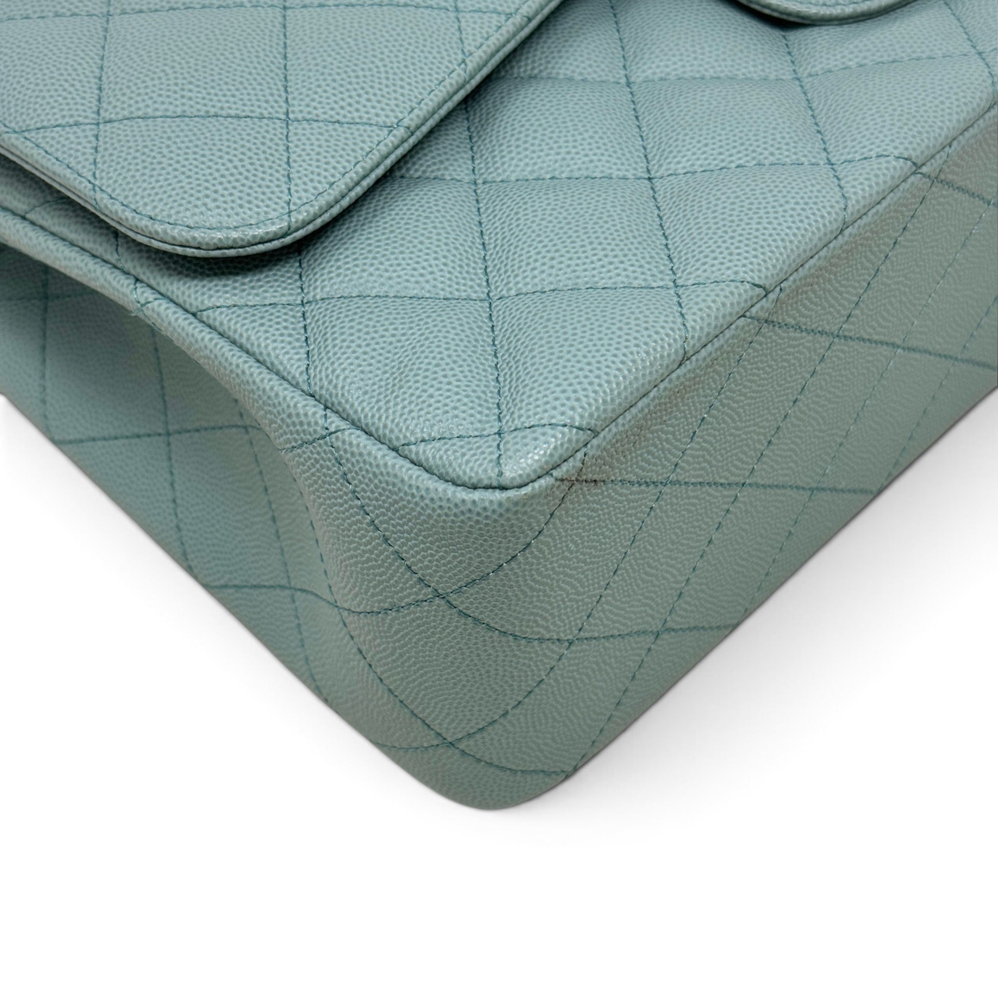 Chanel Blue Jumbo Classic Flap