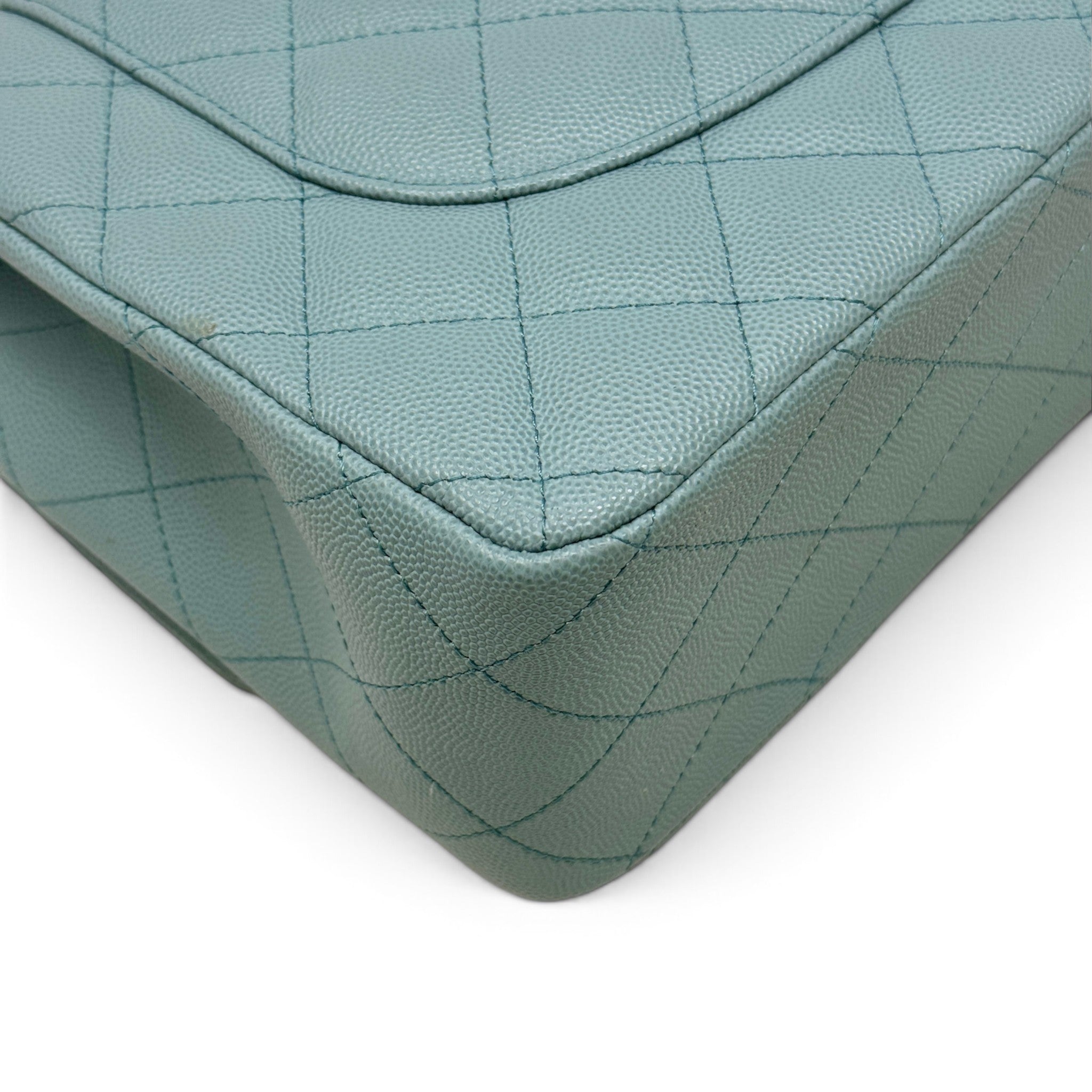 Chanel Blue Jumbo Classic Flap