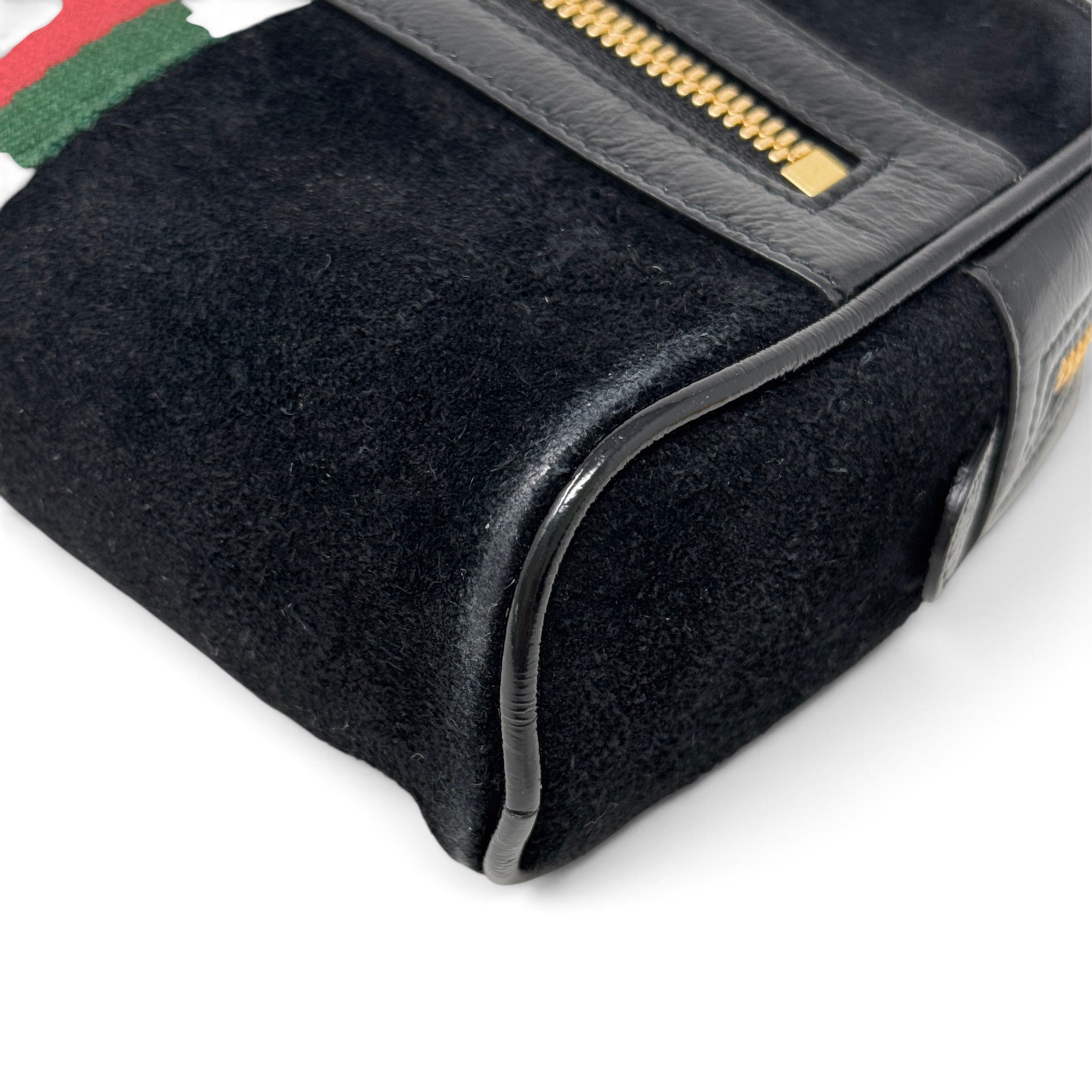 Gucci Black Suede Mini Ophidia Belt Bag