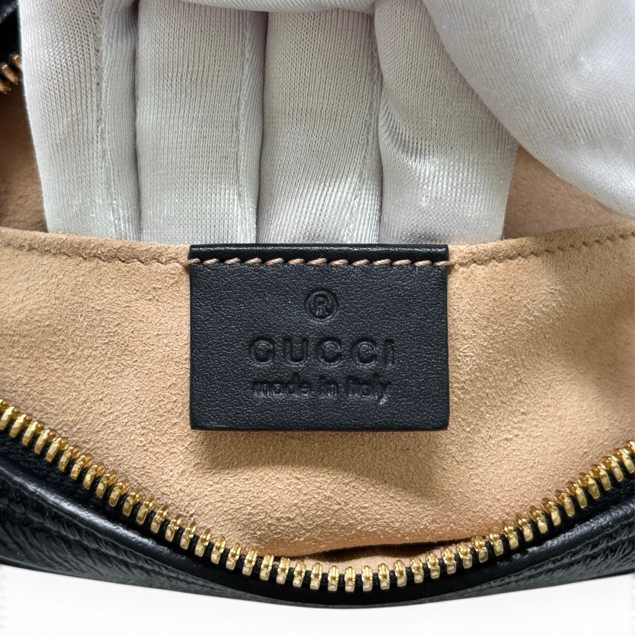 Gucci Black Suede Mini Ophidia Belt Bag