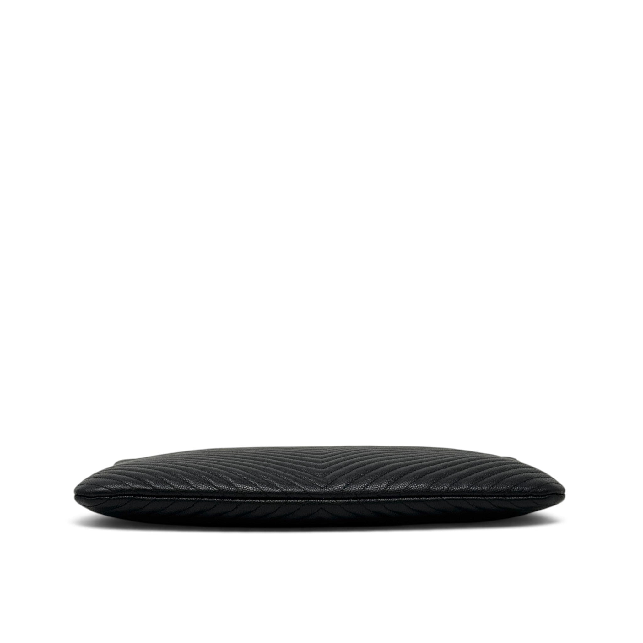 Chanel Black Medium Boy O-Case Pouch