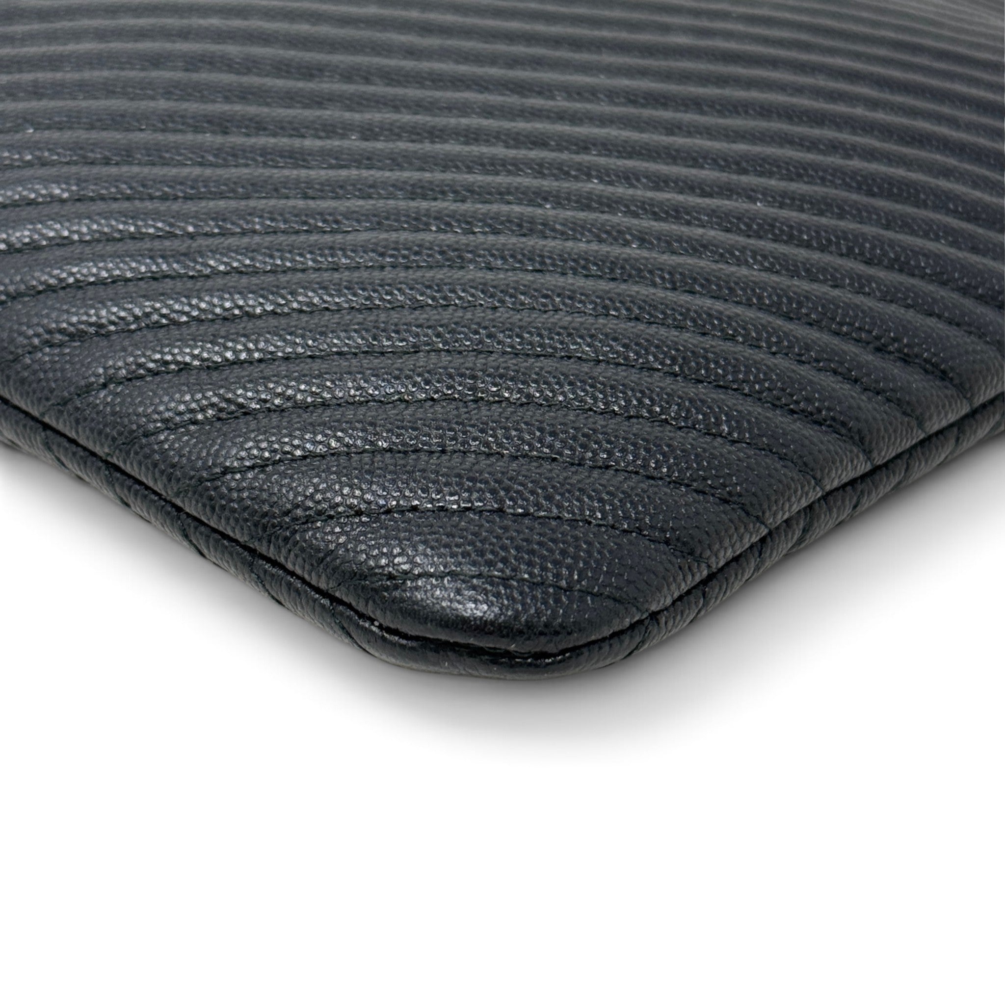 Chanel Black Medium Boy O-Case Pouch