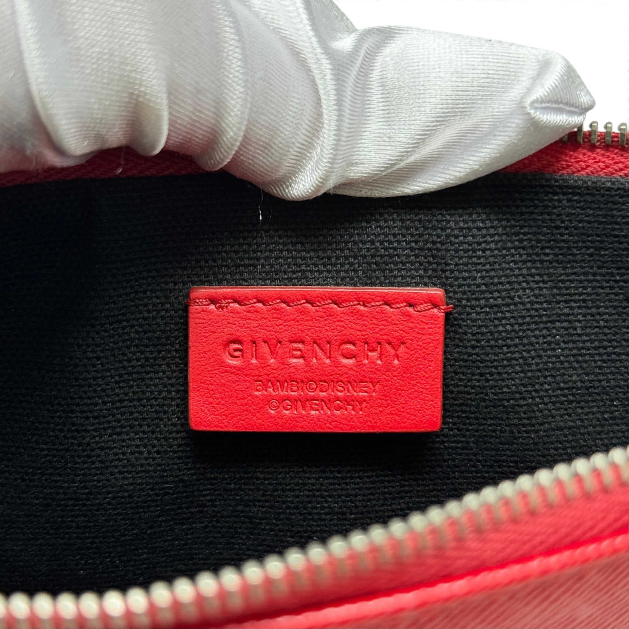 Givenchy Red Medium Bambi Pouch