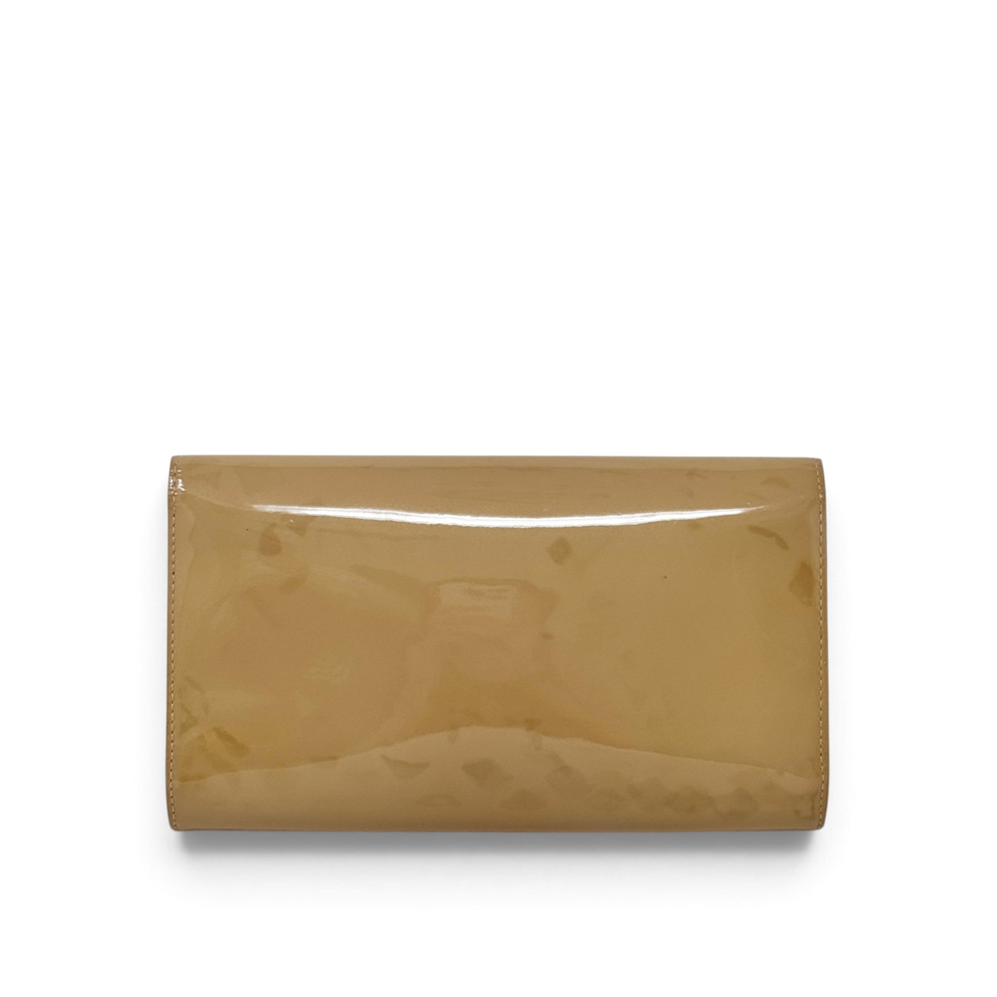 Louis Vuitton Beige Vernis Louise Clutch