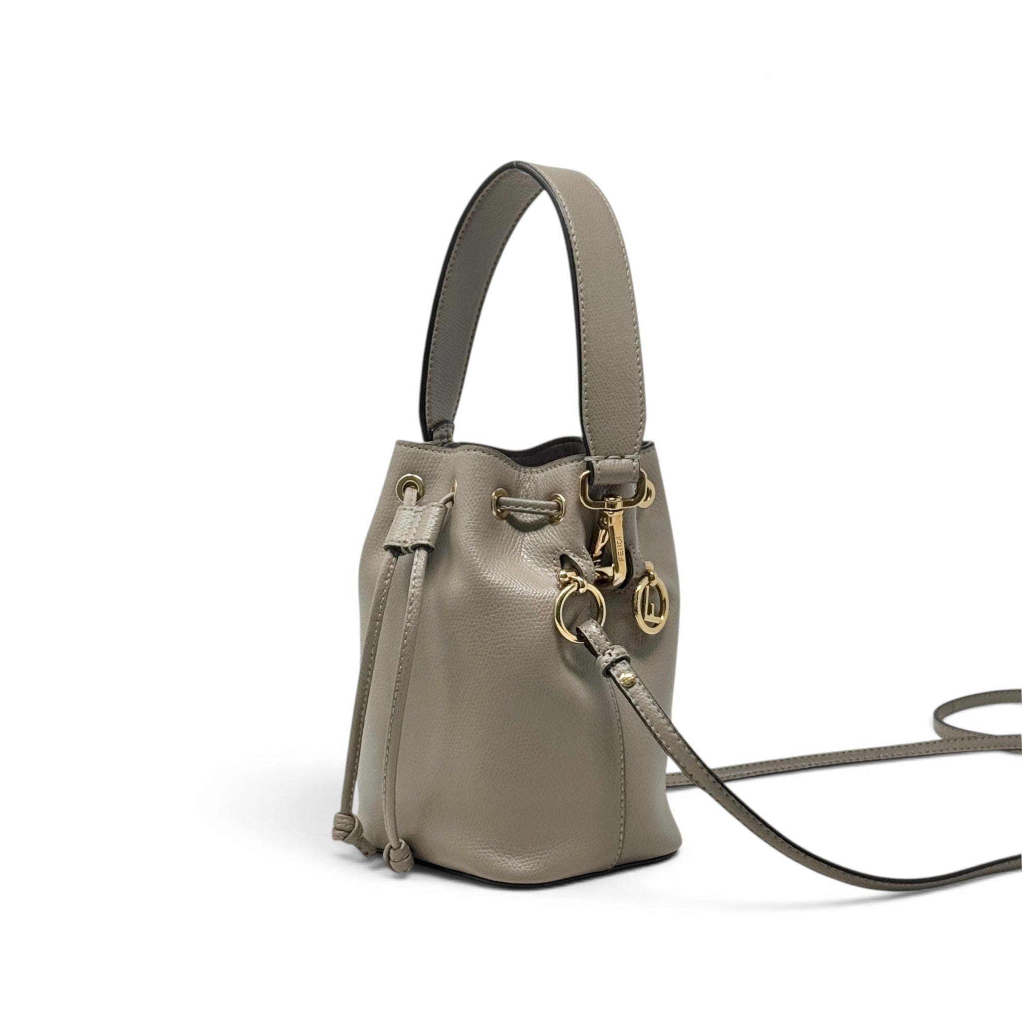 Fendi Grey Small Mon Tresor Bucket Bag