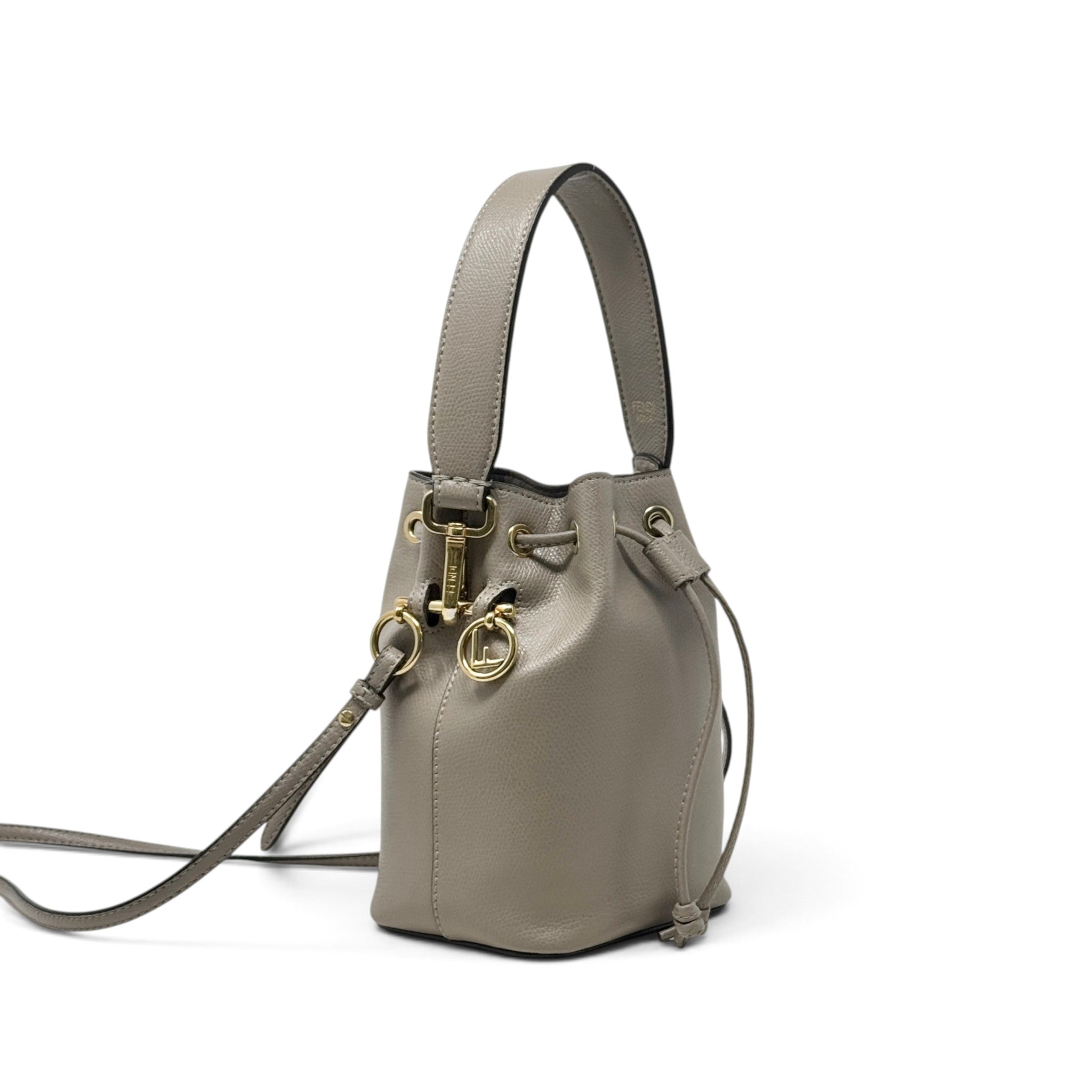 Fendi Grey Small Mon Tresor Bucket Bag