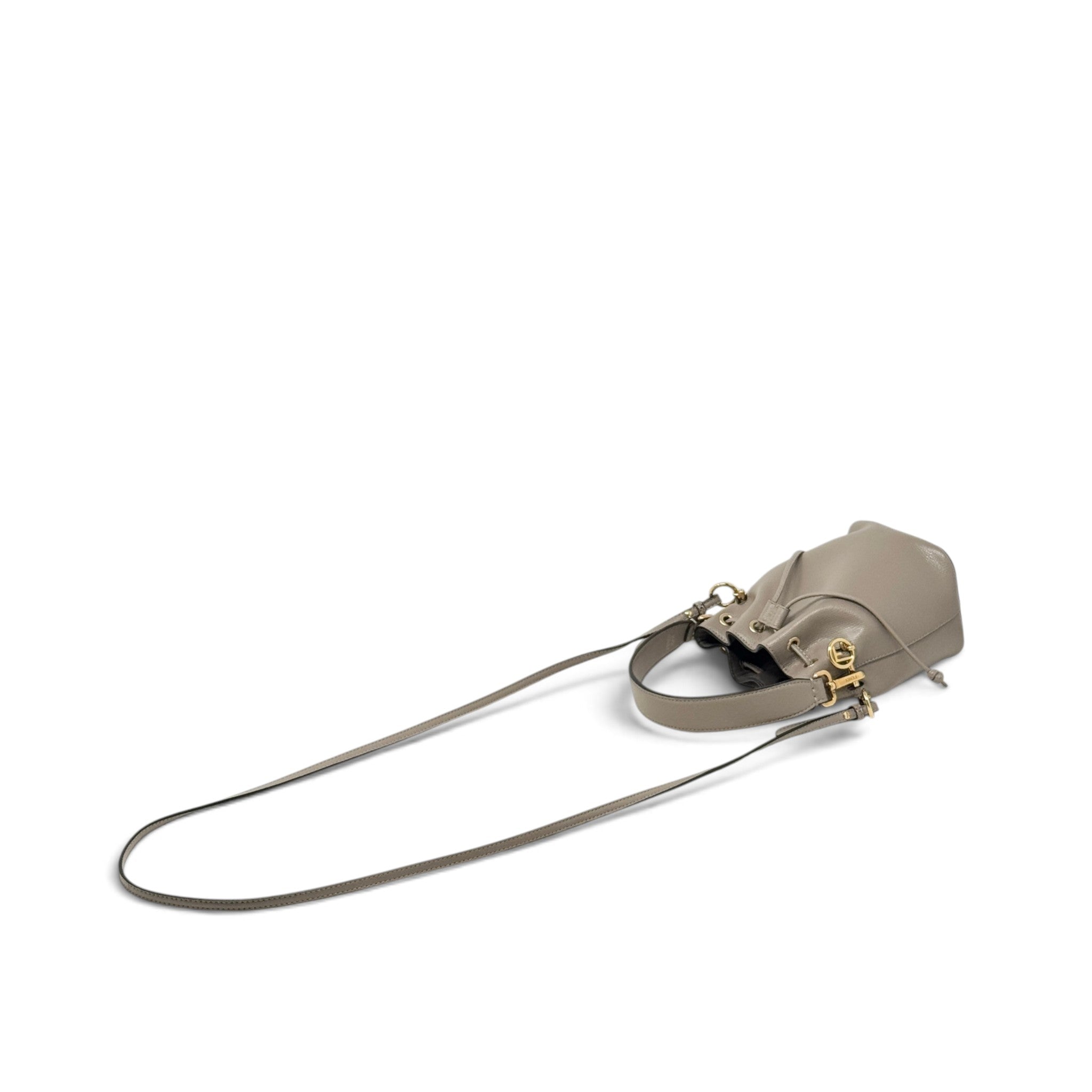 Fendi Grey Small Mon Tresor Bucket Bag