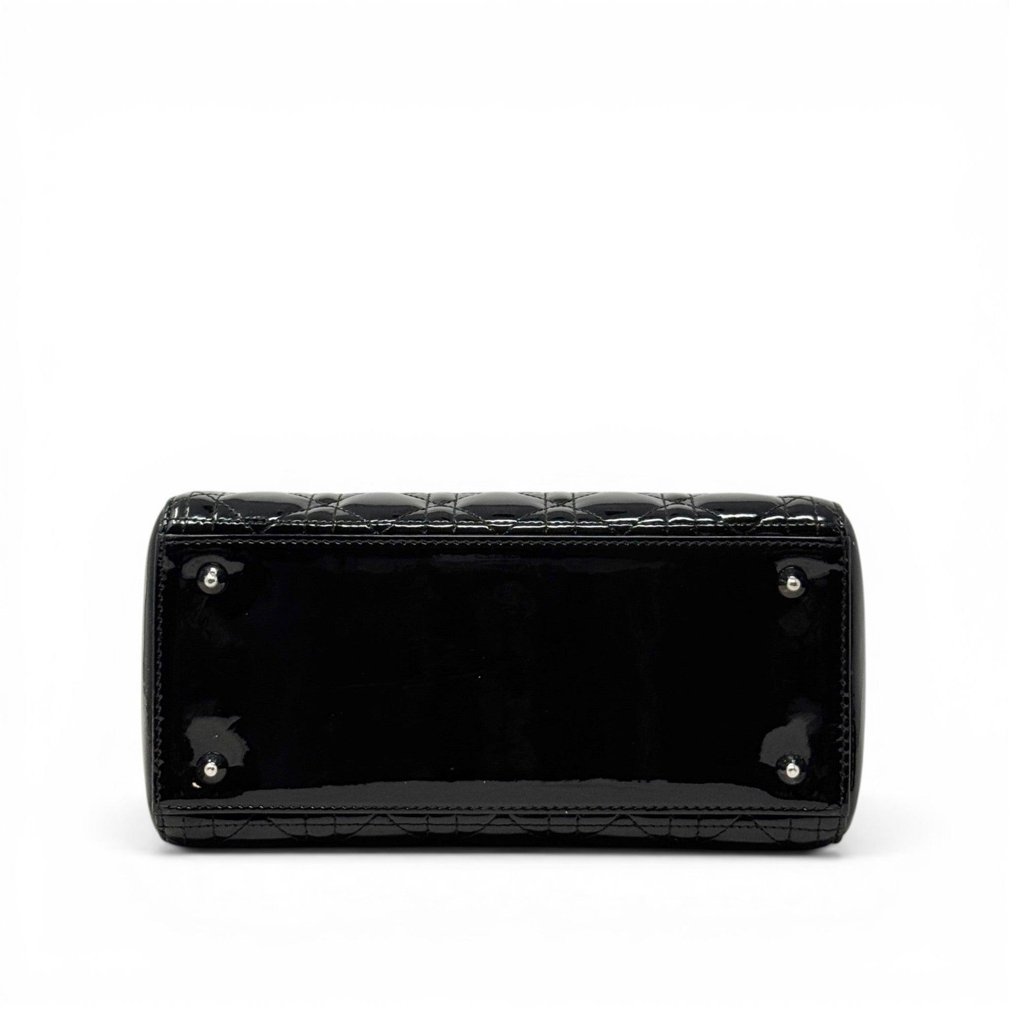Dior Black Patent Medium Lady Dior