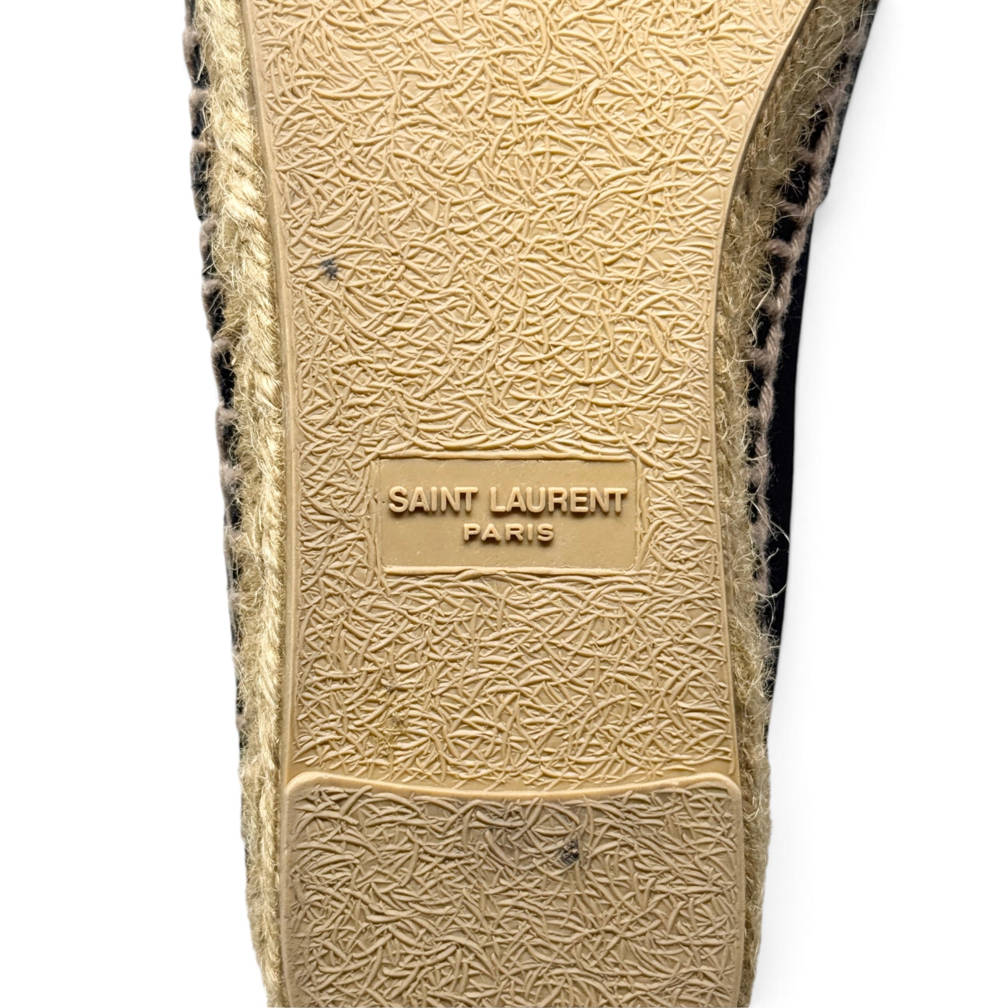 Saint Laurent Black Logo Espadrilles 37