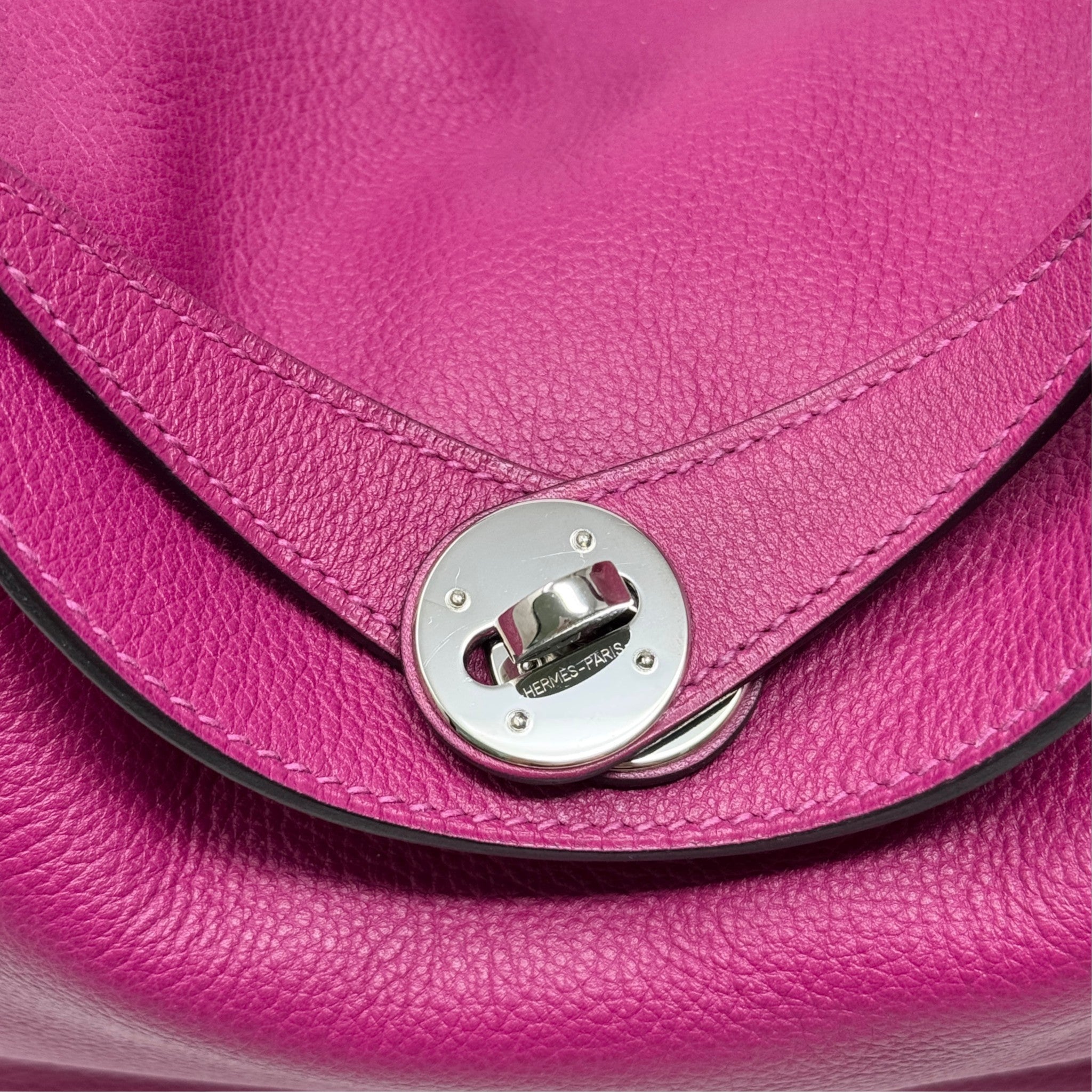 Hermes Rose Pourpre Clemence Lindy 26