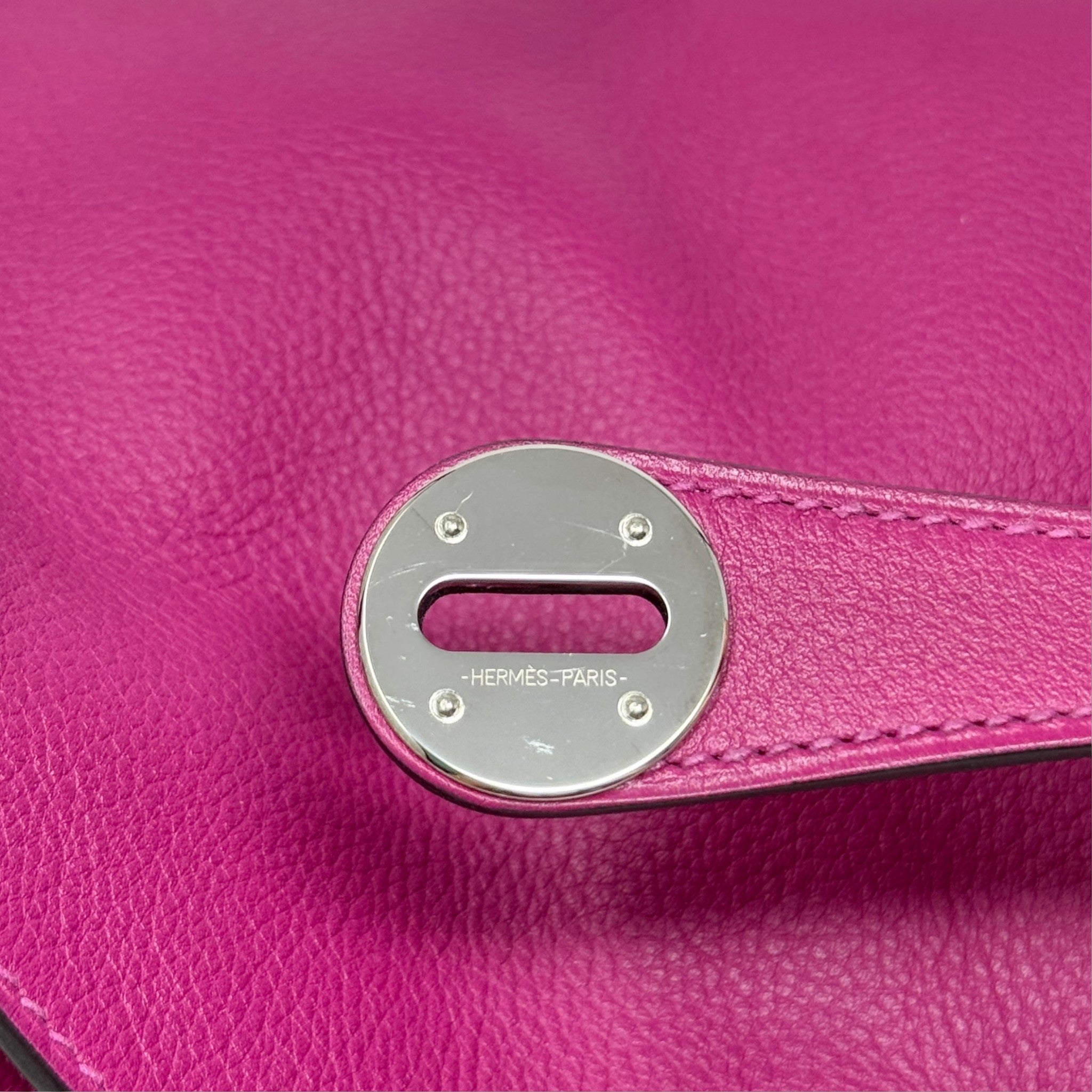 Hermes Rose Pourpre Clemence Lindy 26