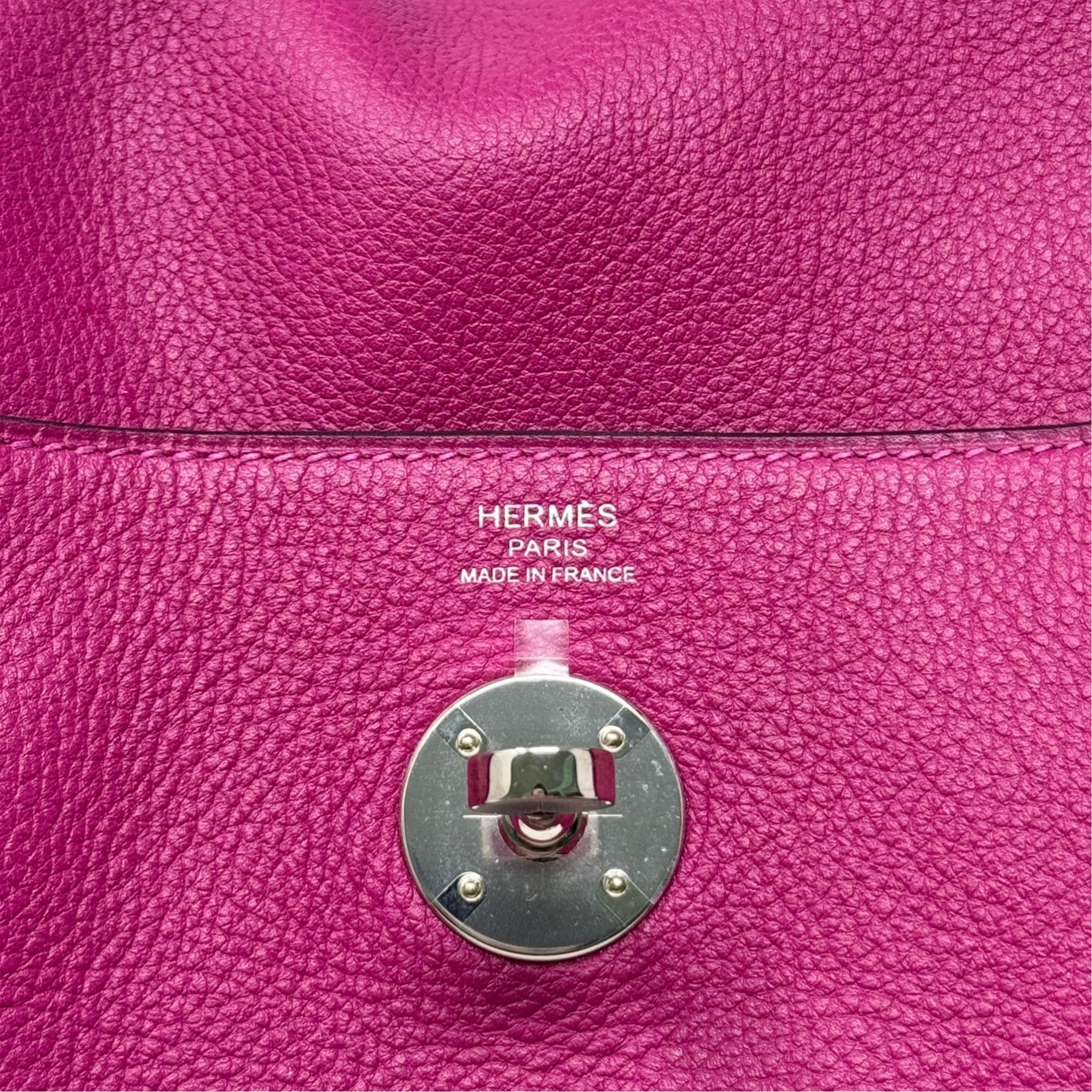 Hermes Rose Pourpre Clemence Lindy 26