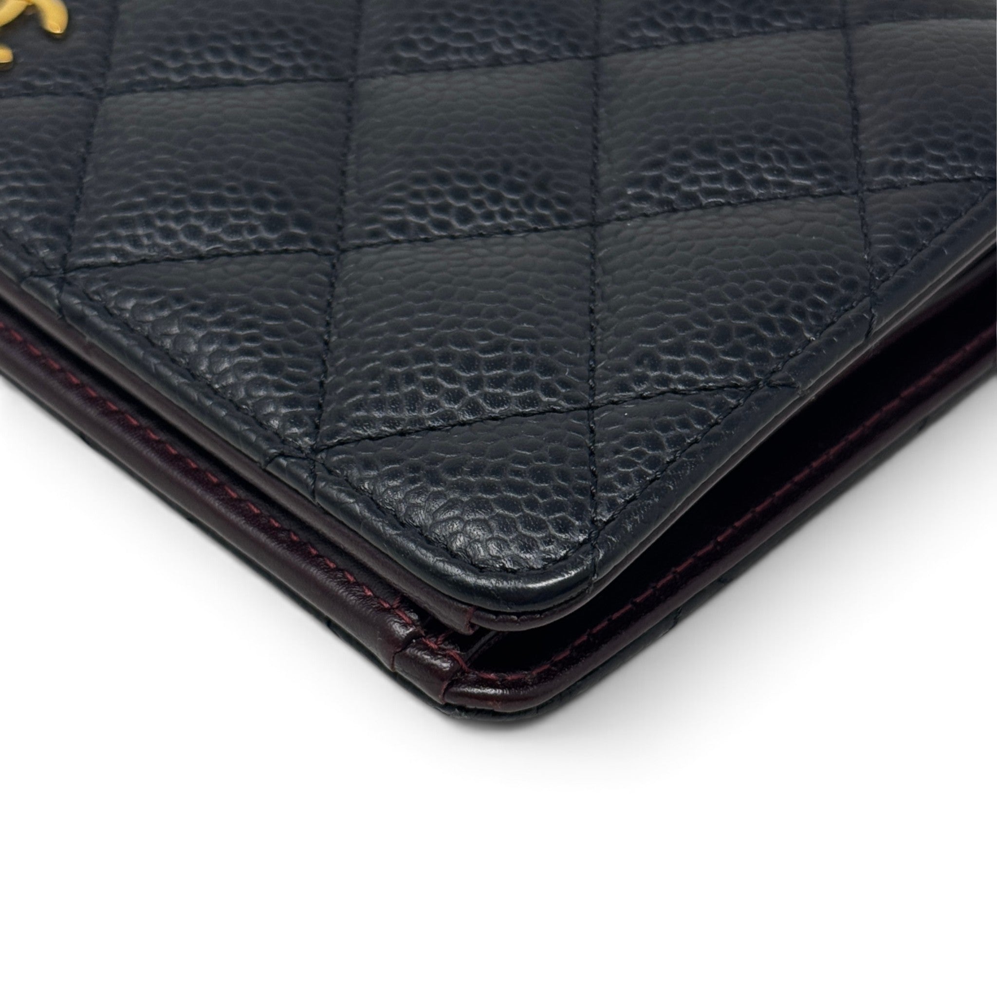 Chanel Black Caviar Long Wallet