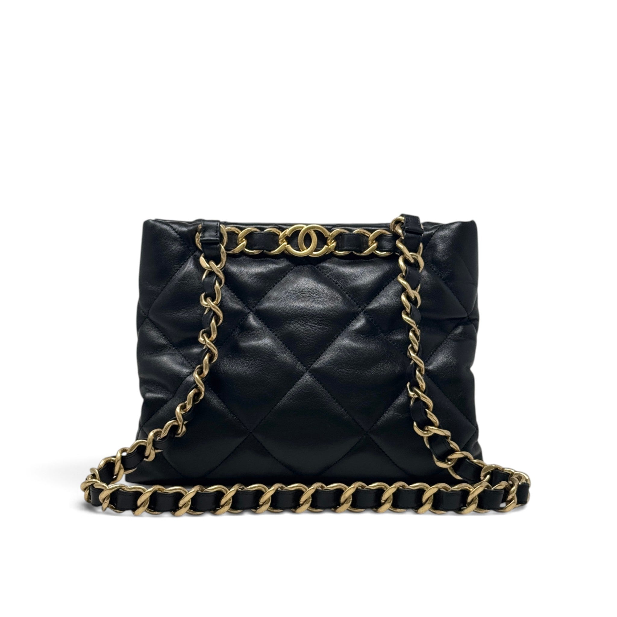 Chanel Black Small Shopping Tote