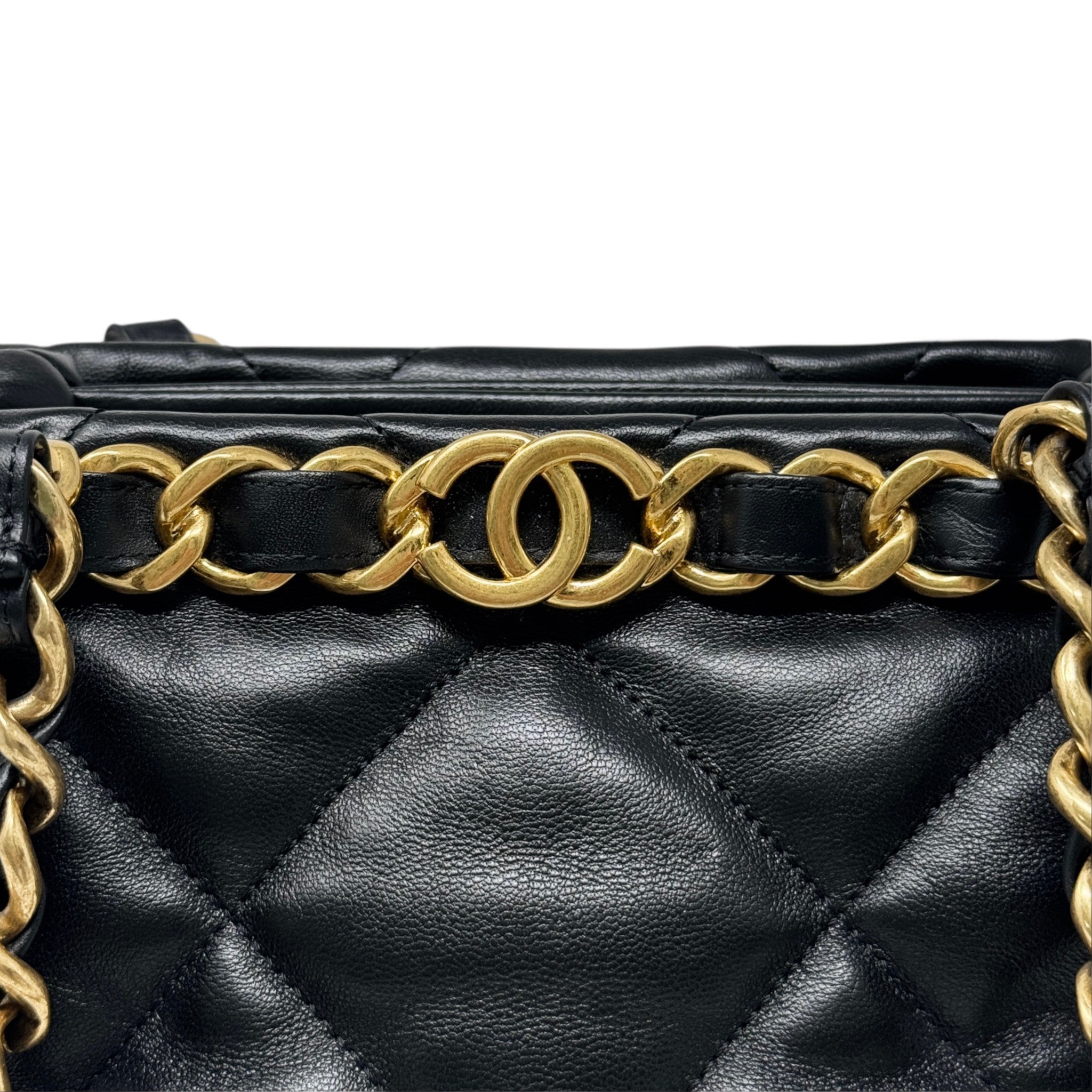 Chanel Black Small Shopping Tote