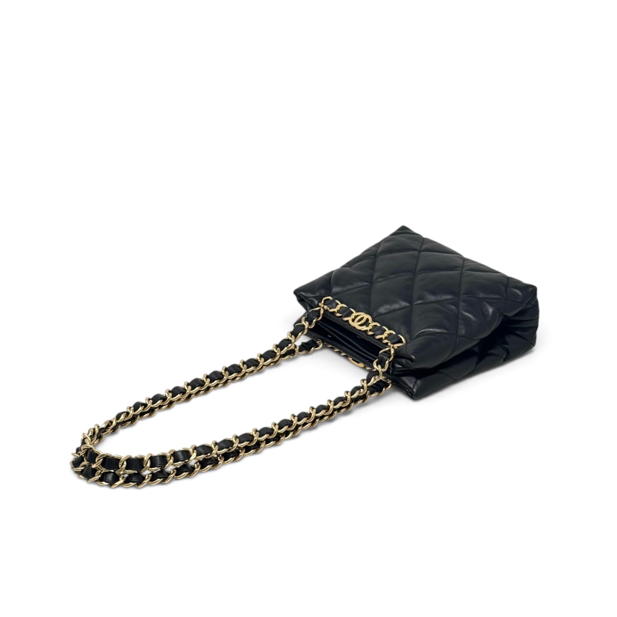 Chanel Black Small Shopping Tote