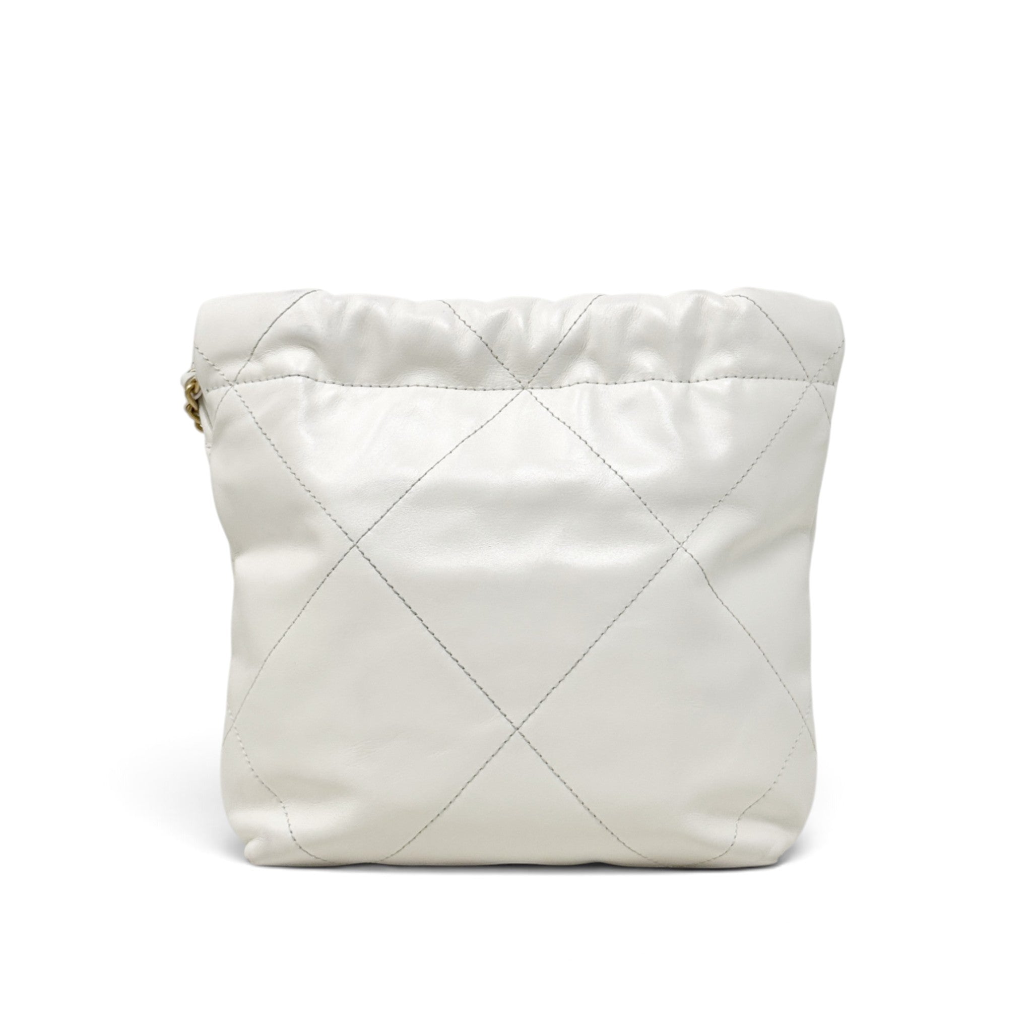 Chanel White Mini 22 Hobo
