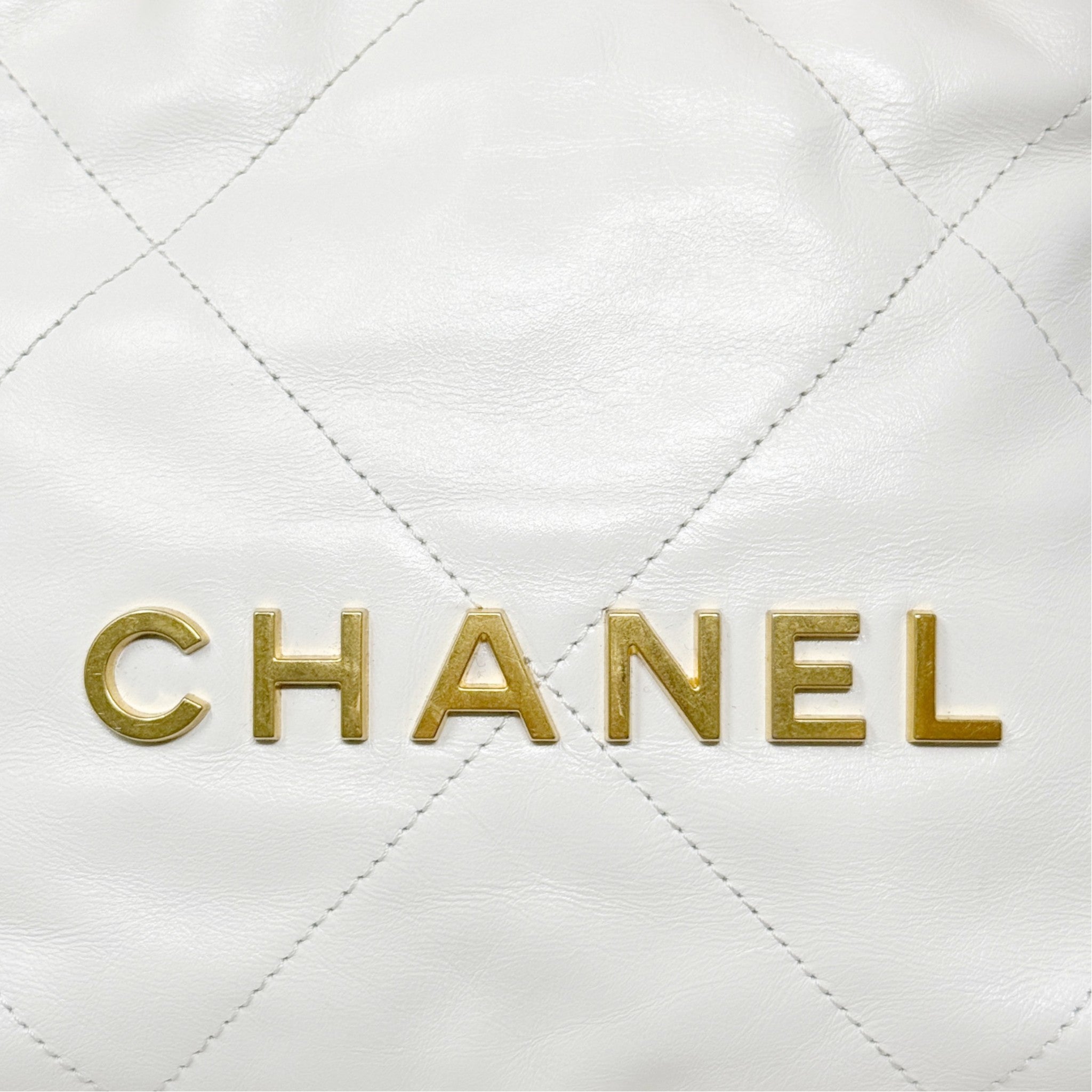 Chanel White Mini 22 Hobo