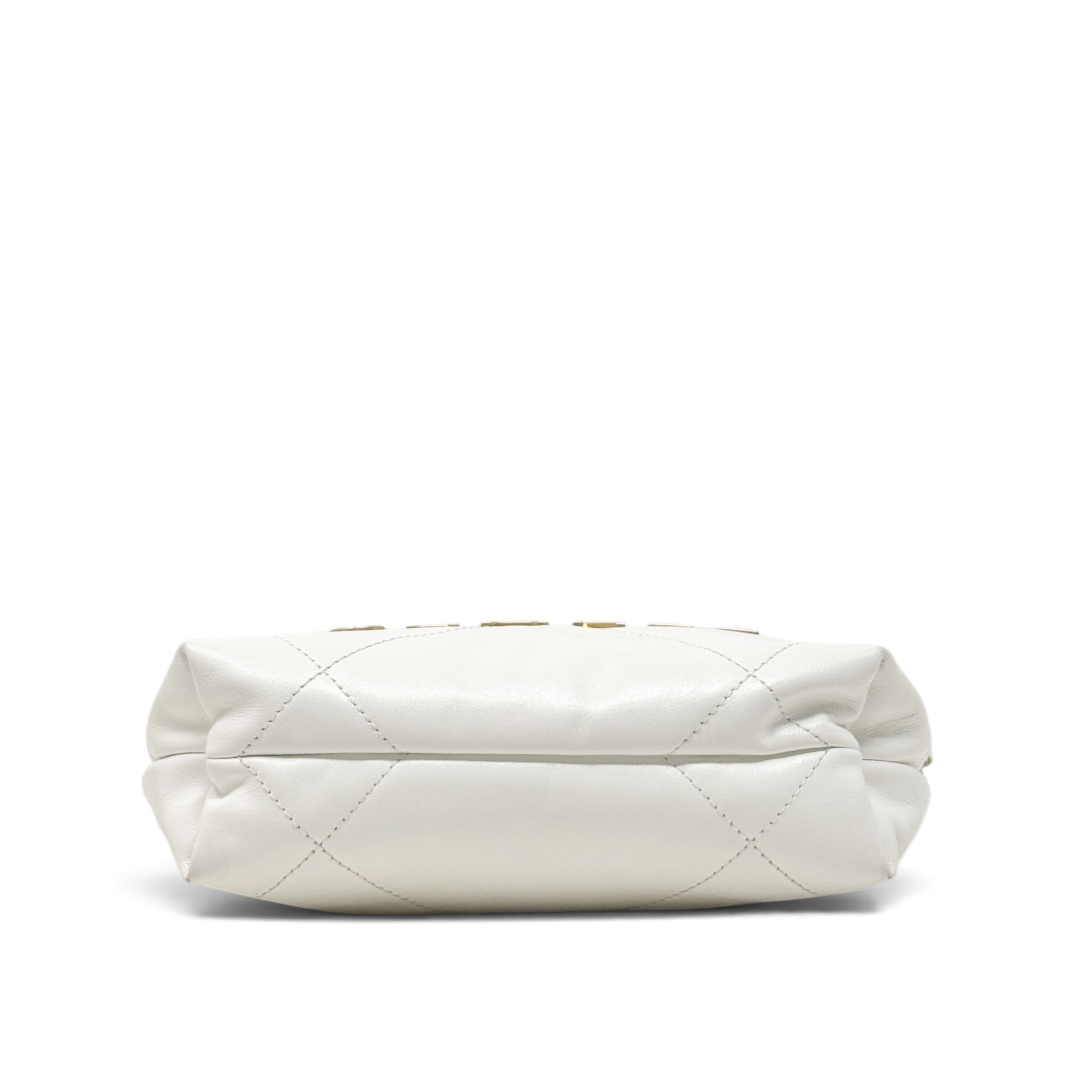 Chanel White Mini 22 Hobo