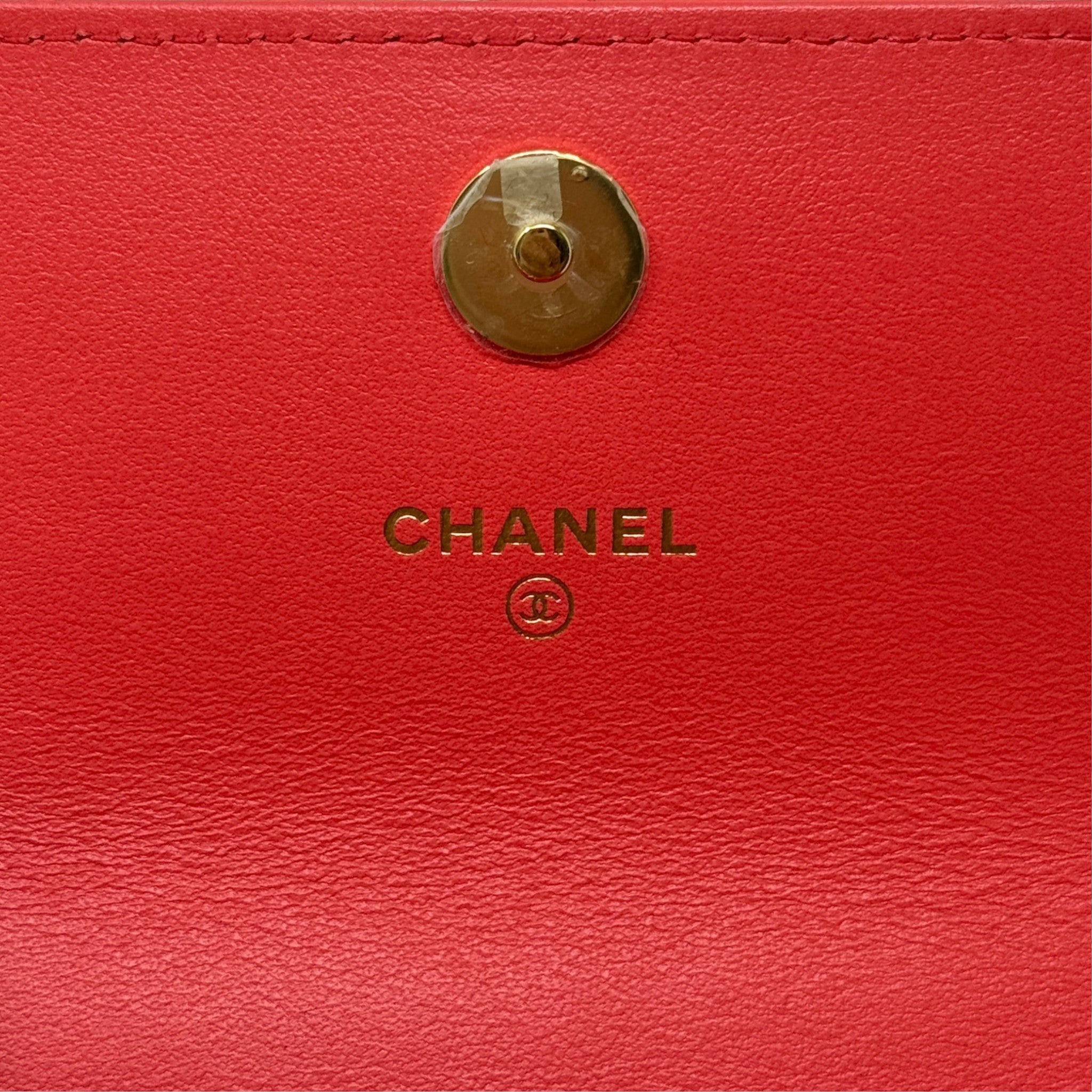 Chanel Red Mini Charm Flap