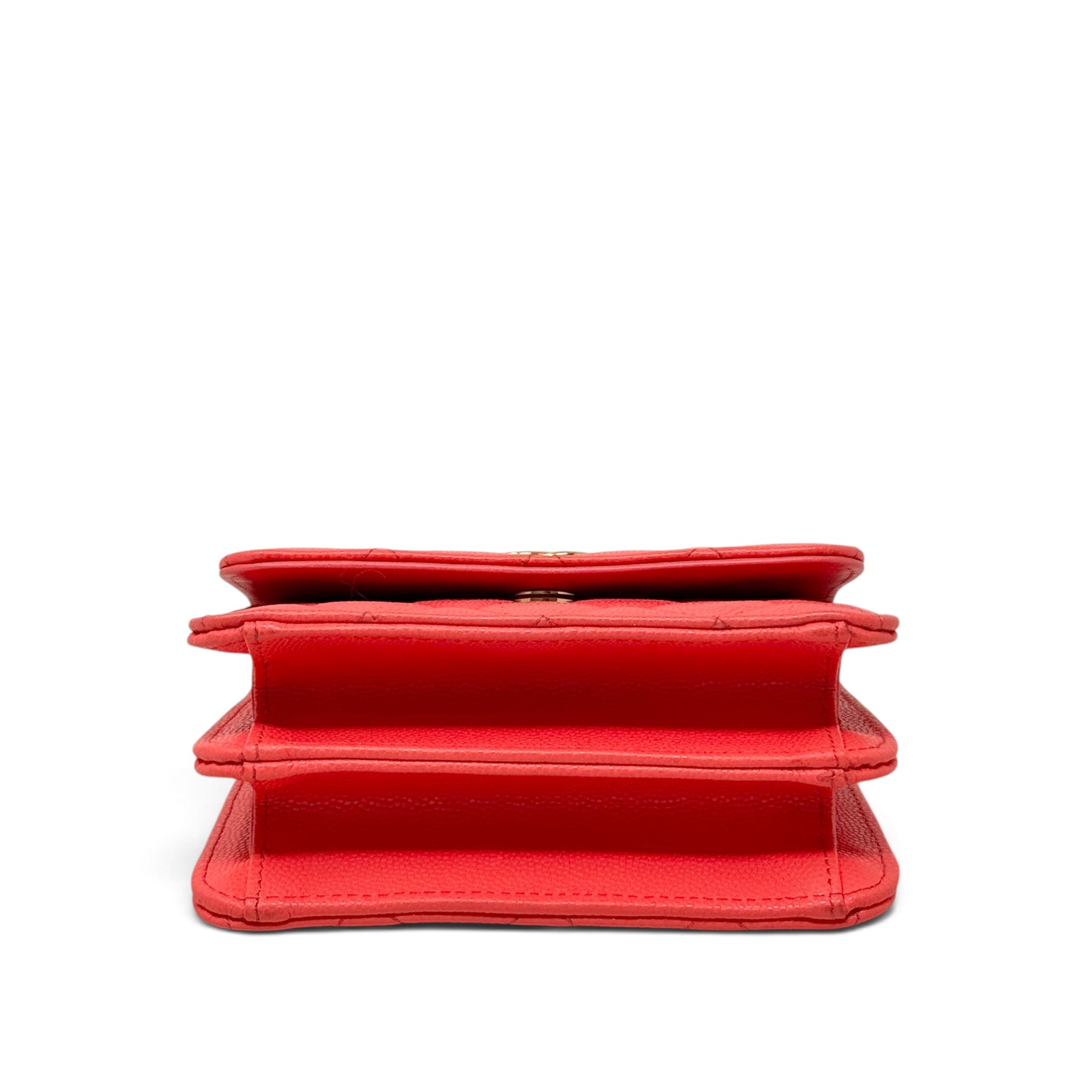 Chanel Red Mini Charm Flap