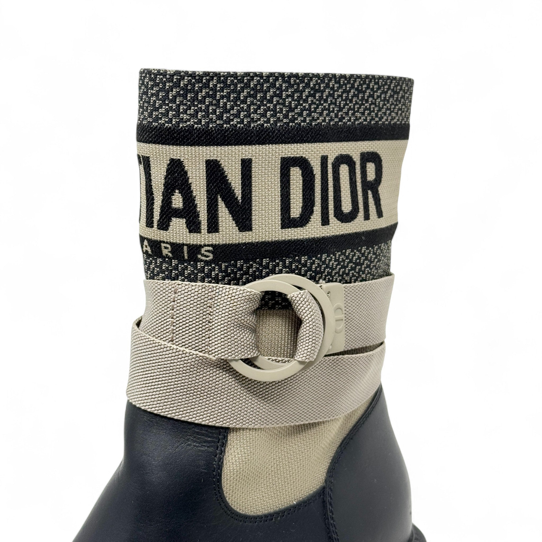 Dior Black D-Major Ankle Boots 38.5