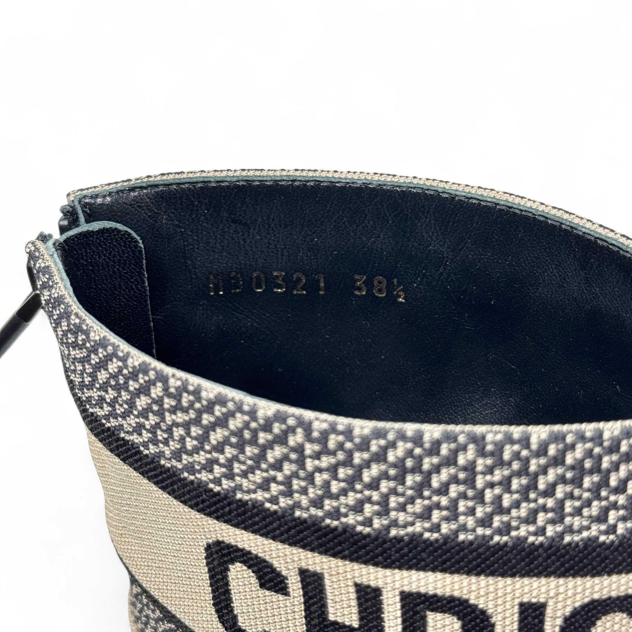 Dior Black D-Major Ankle Boots 38.5