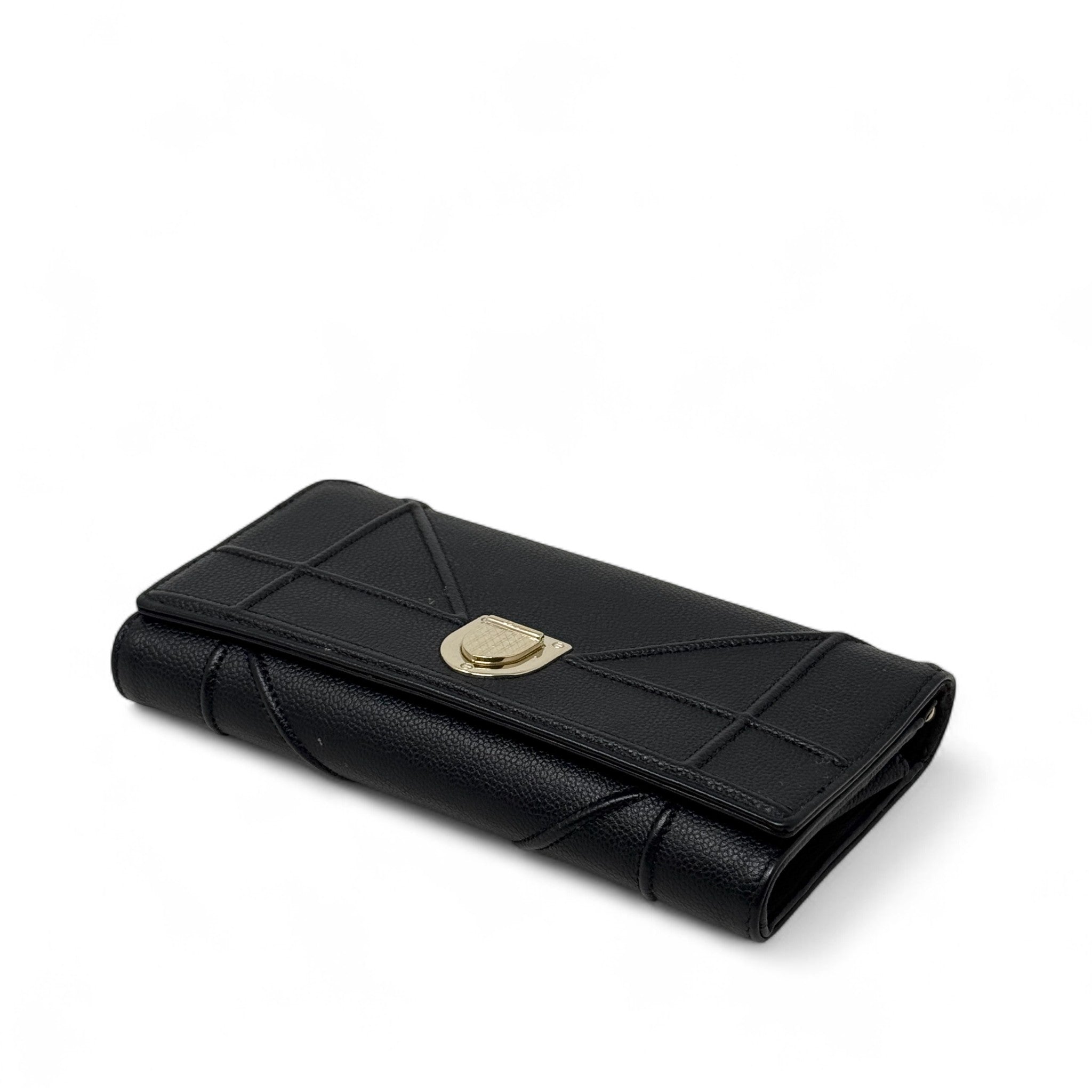 Dior Diorama Wallet Diorama All Black Dior Black Diorama Wallet On