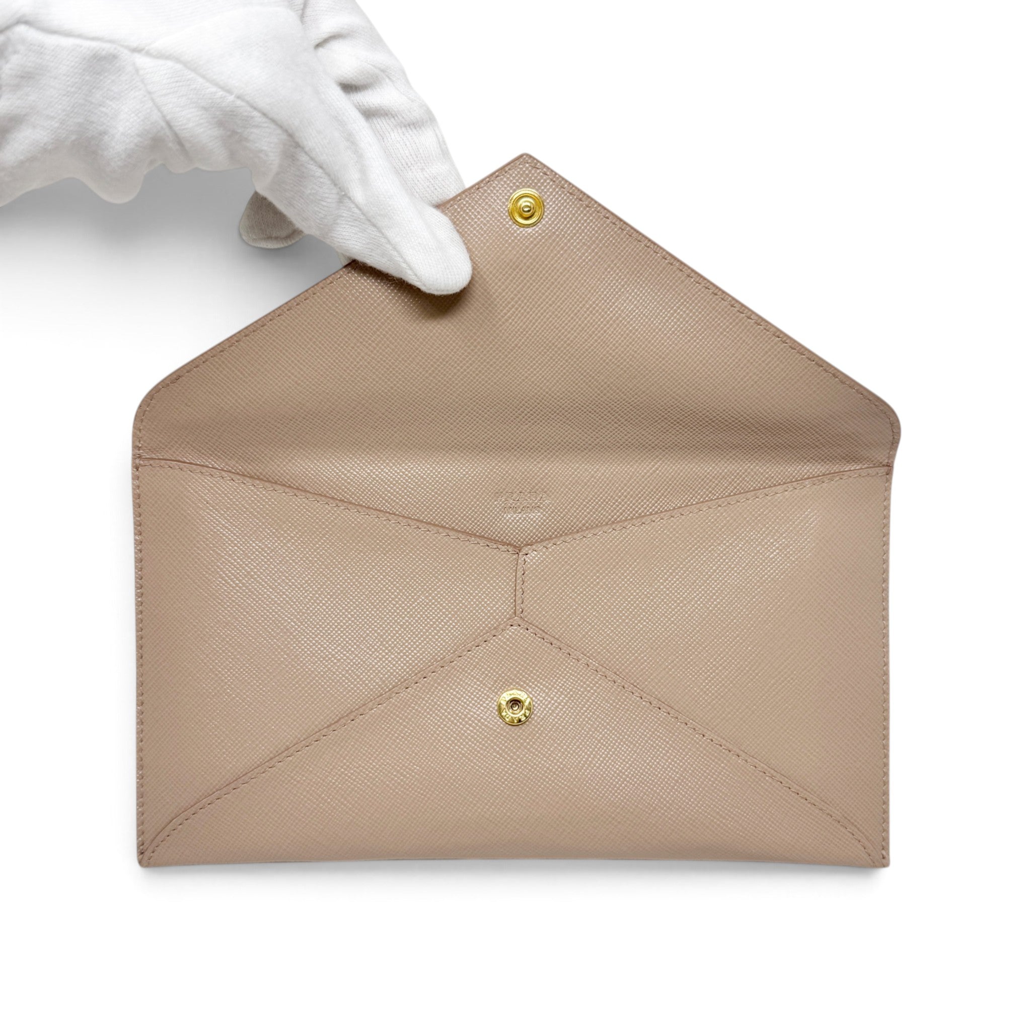 Prada Cammeo Saffiano Envelope Wallet