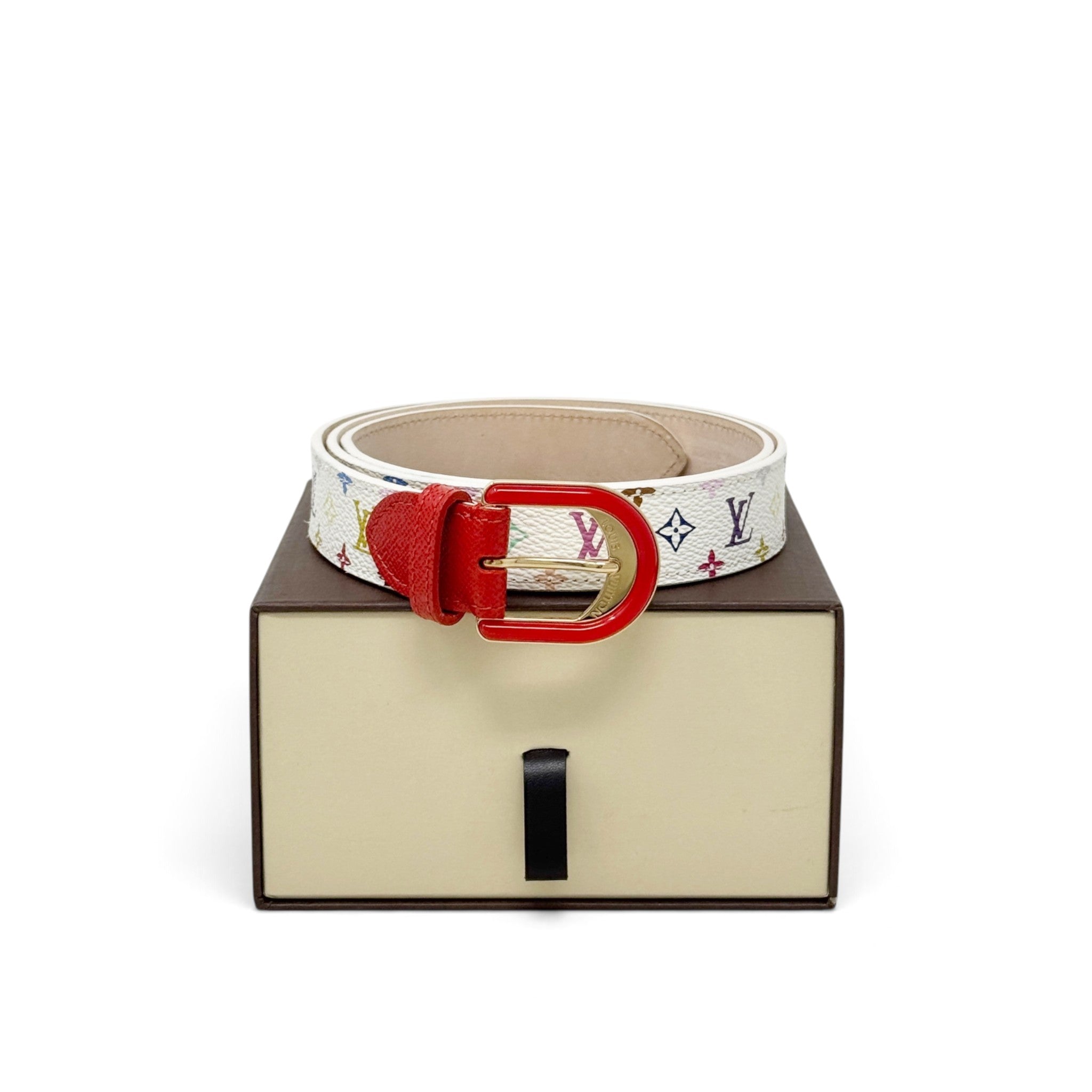 Louis Vuitton Takashi Murakami Multicolour Belt 80/32