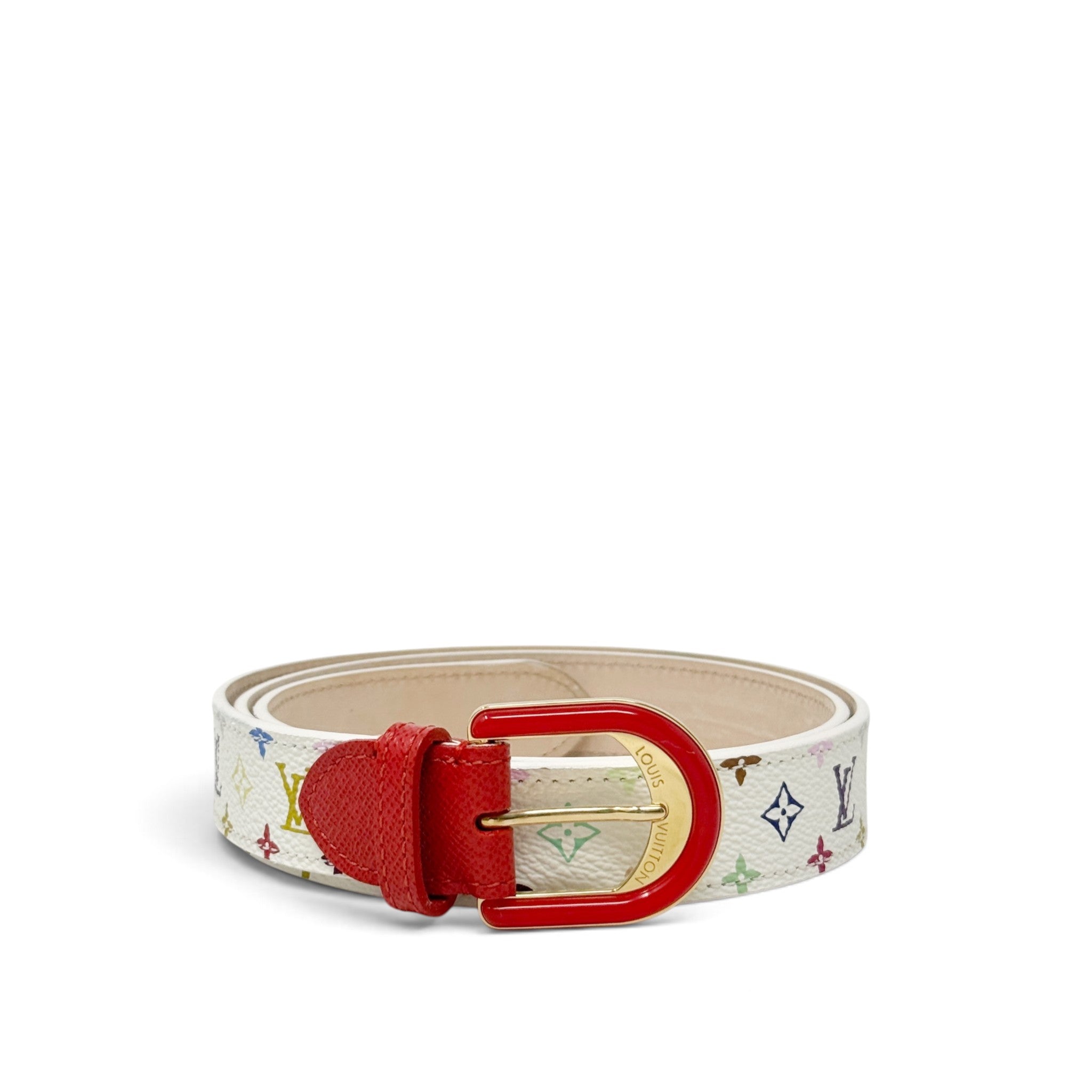 Louis Vuitton Takashi Murakami Multicolour Belt 80/32