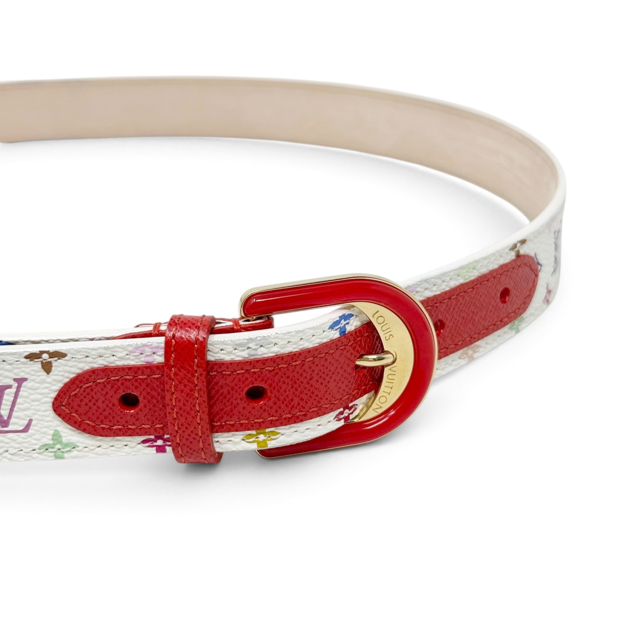 Louis Vuitton Takashi Murakami Multicolour Belt 80/32