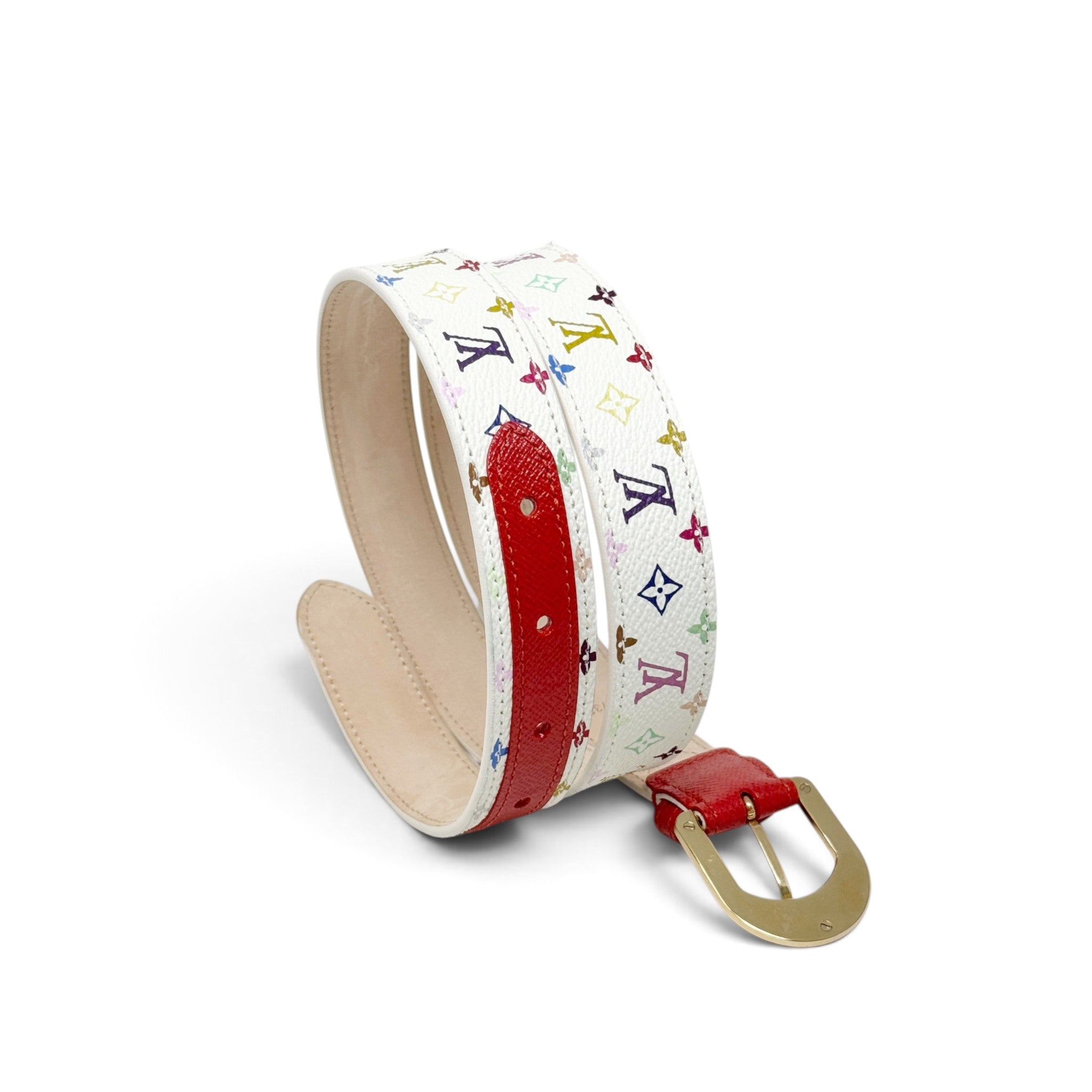 Louis Vuitton Takashi Murakami Multicolour Belt 80/32