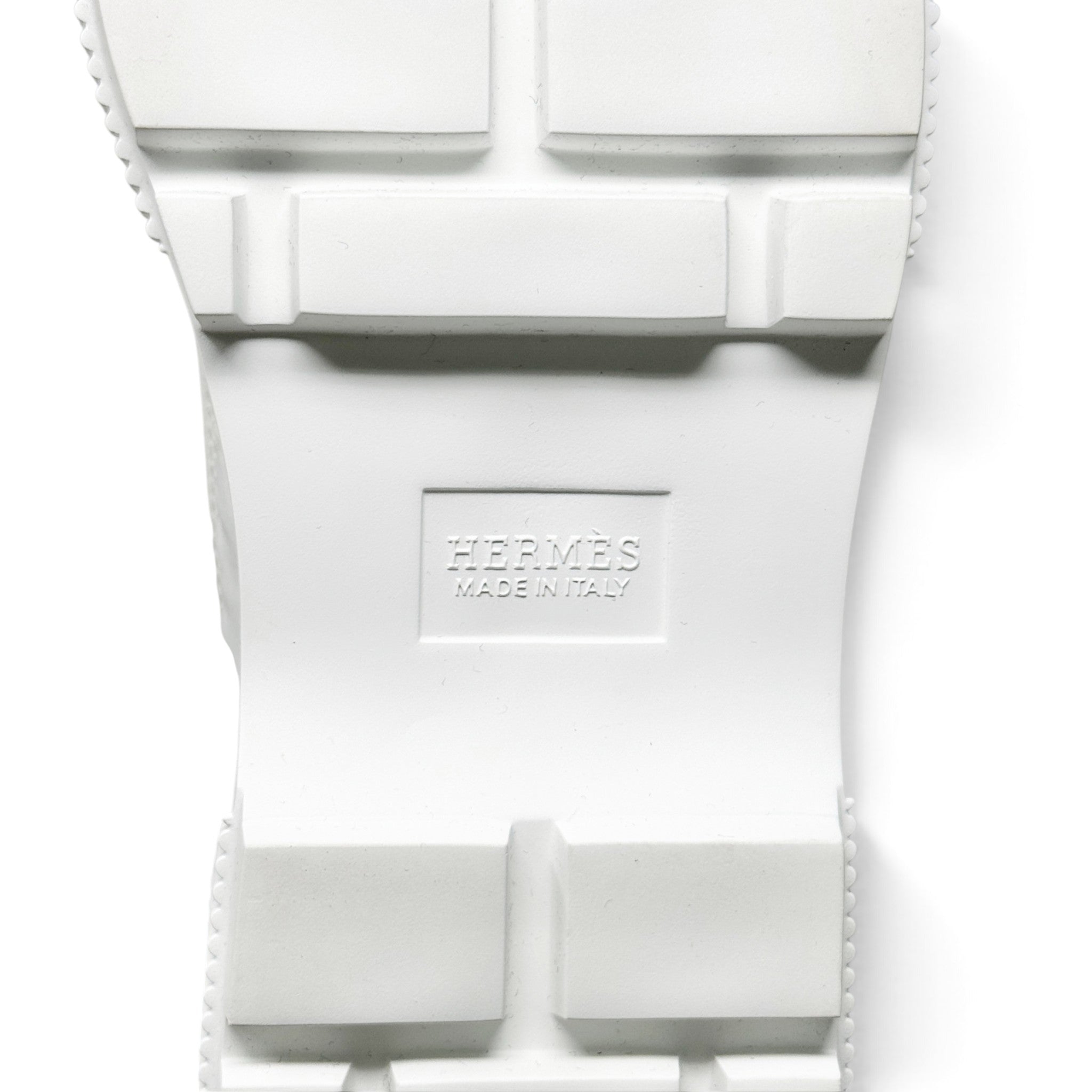 Hermes Blanc Parachute Ankle Boots 39